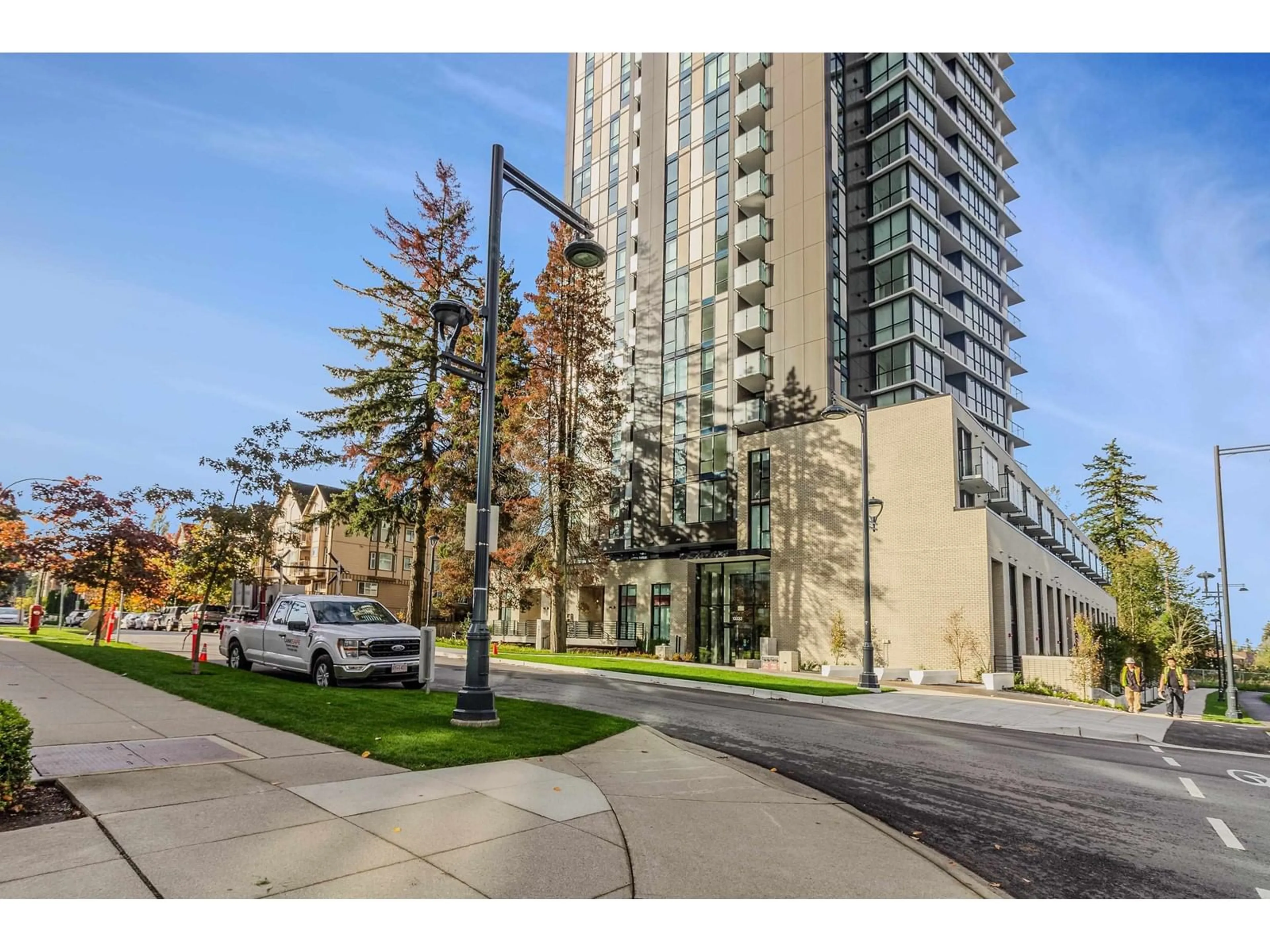 A pic from exterior of the house or condo, the street view for 2502 10333 133 STREET, Surrey British Columbia V3R2H4