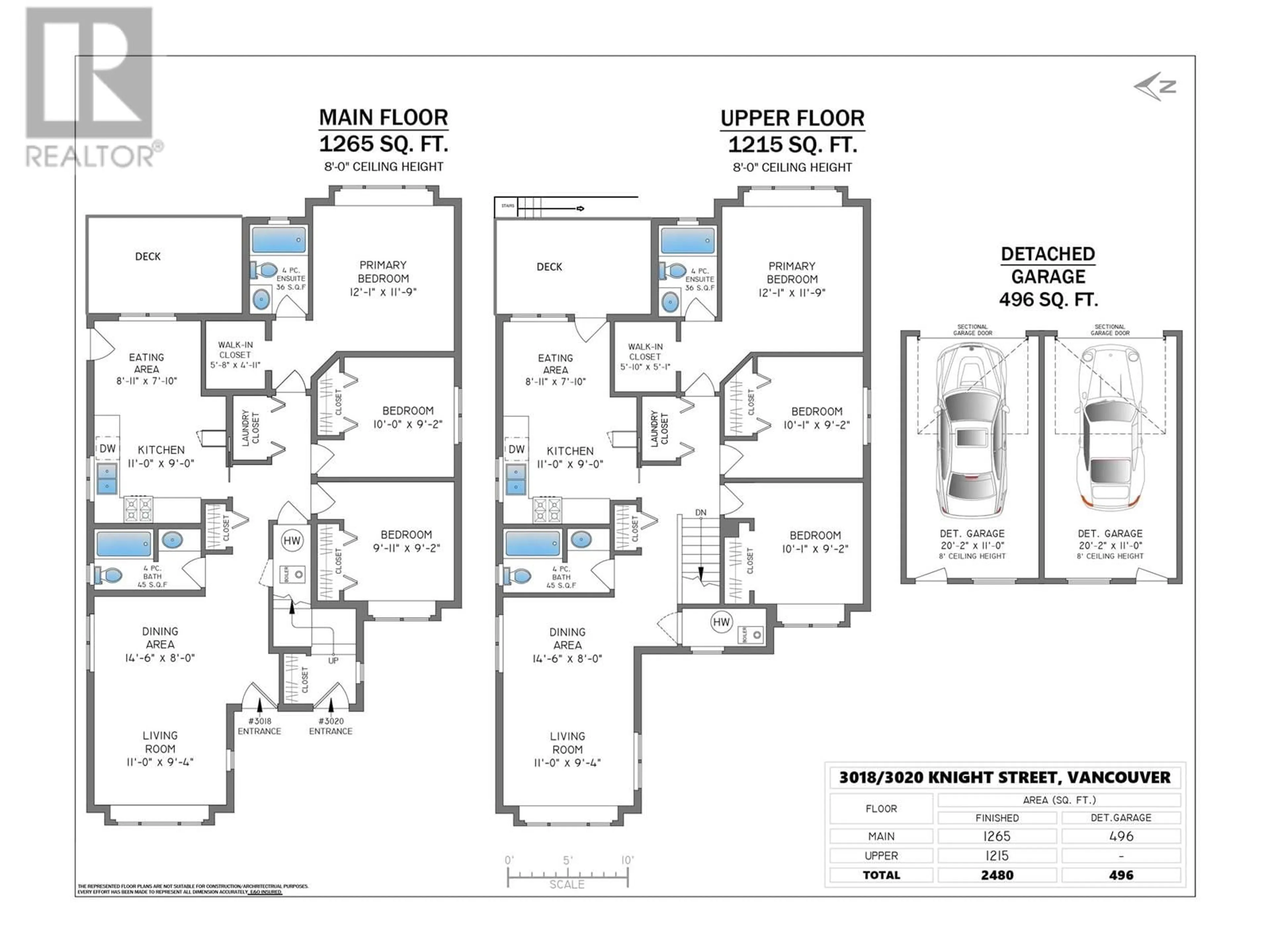 Floor plan for 3018 3020 KNIGHT STREET, Vancouver British Columbia V5N3K4