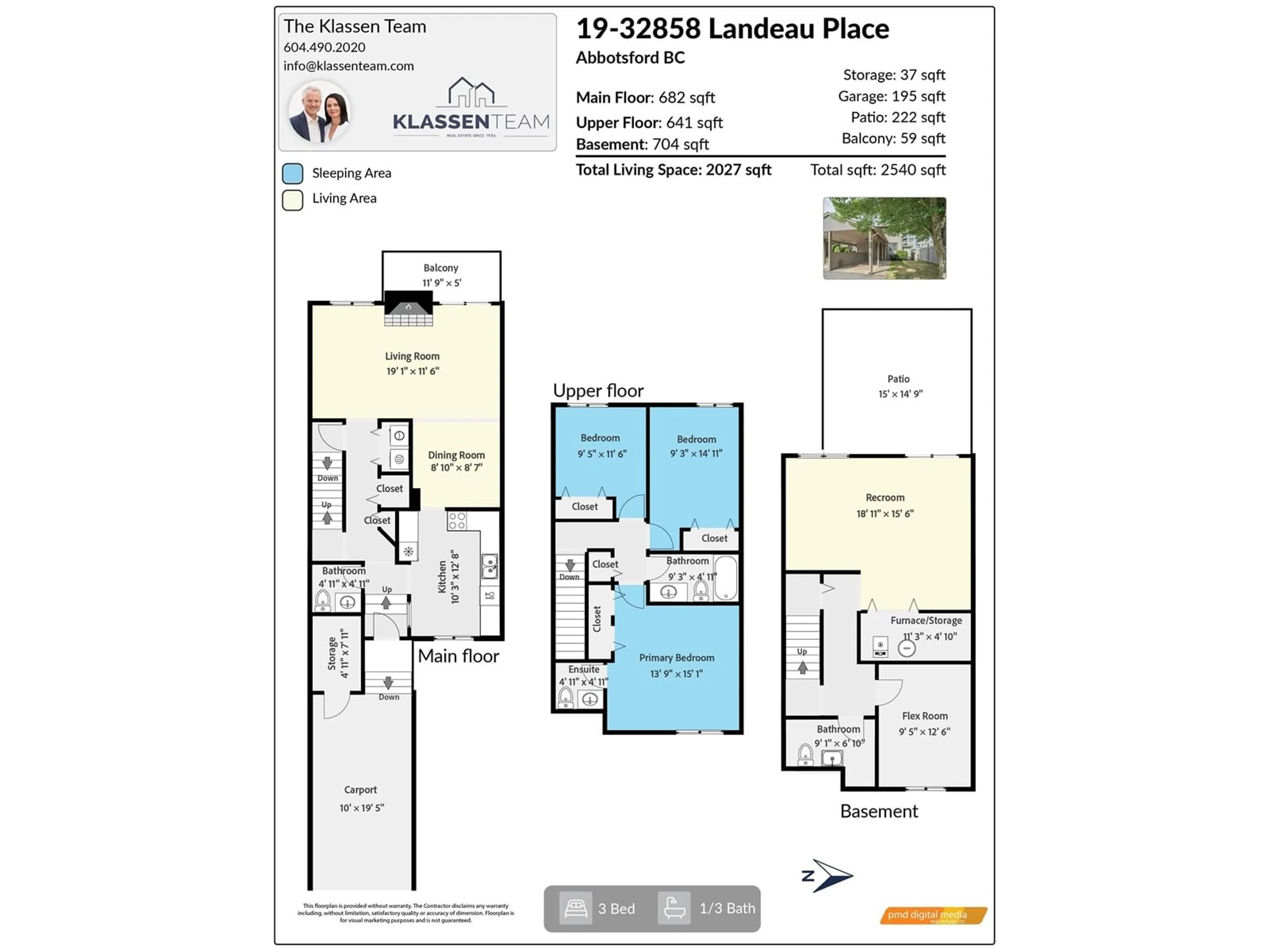 Floor plan for 19 32858 LANDEAU PLACE, Abbotsford British Columbia V2S5X9