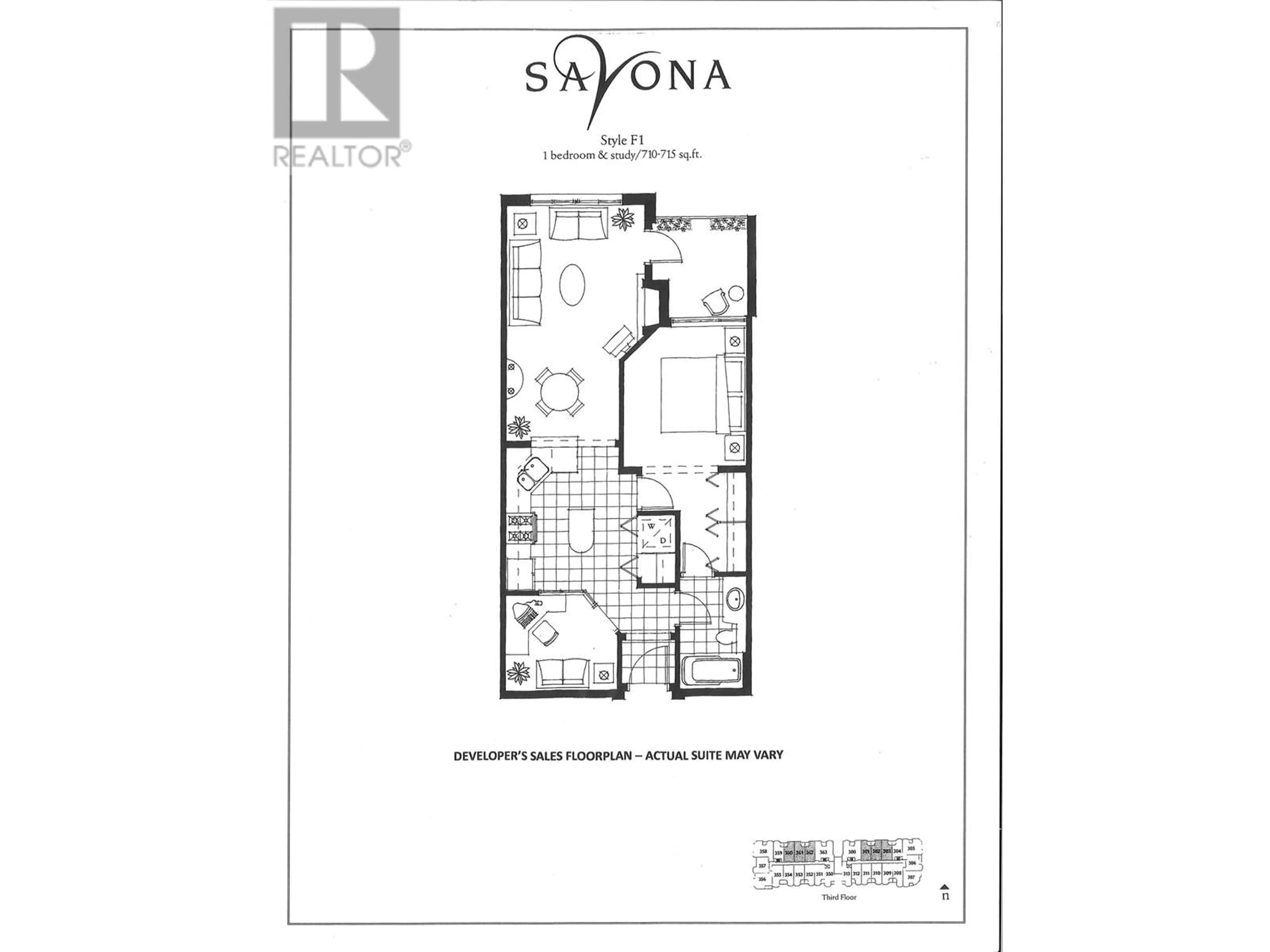 Floor plan for 301 2175 SALAL DRIVE, Vancouver British Columbia V6K4V2