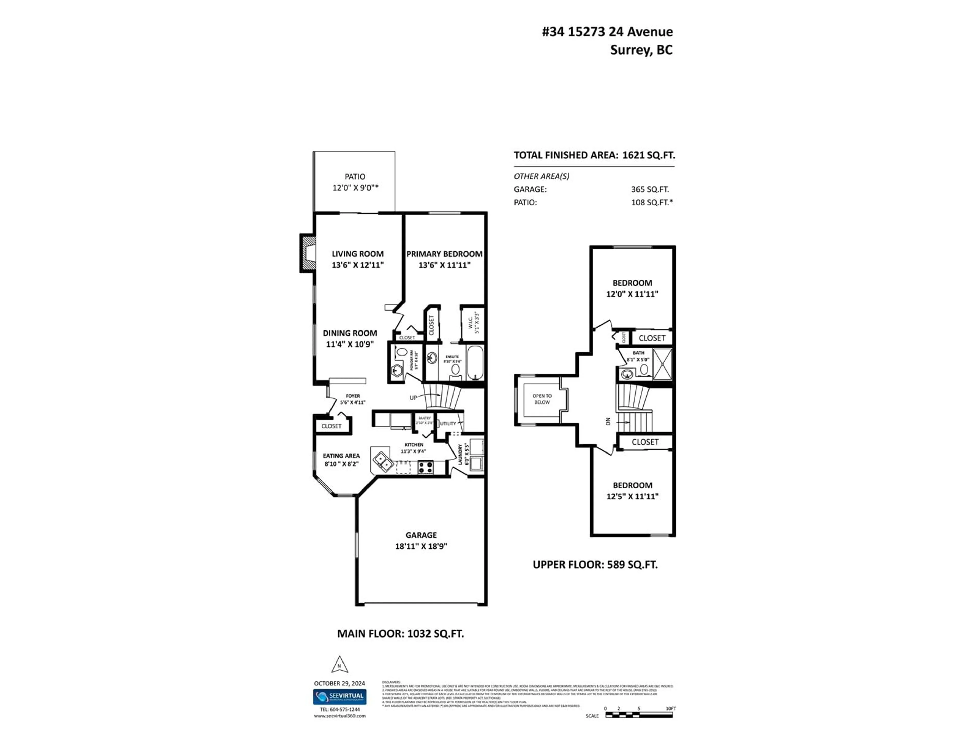 Floor plan for 34 15273 24 AVENUE, Surrey British Columbia V4A2H9