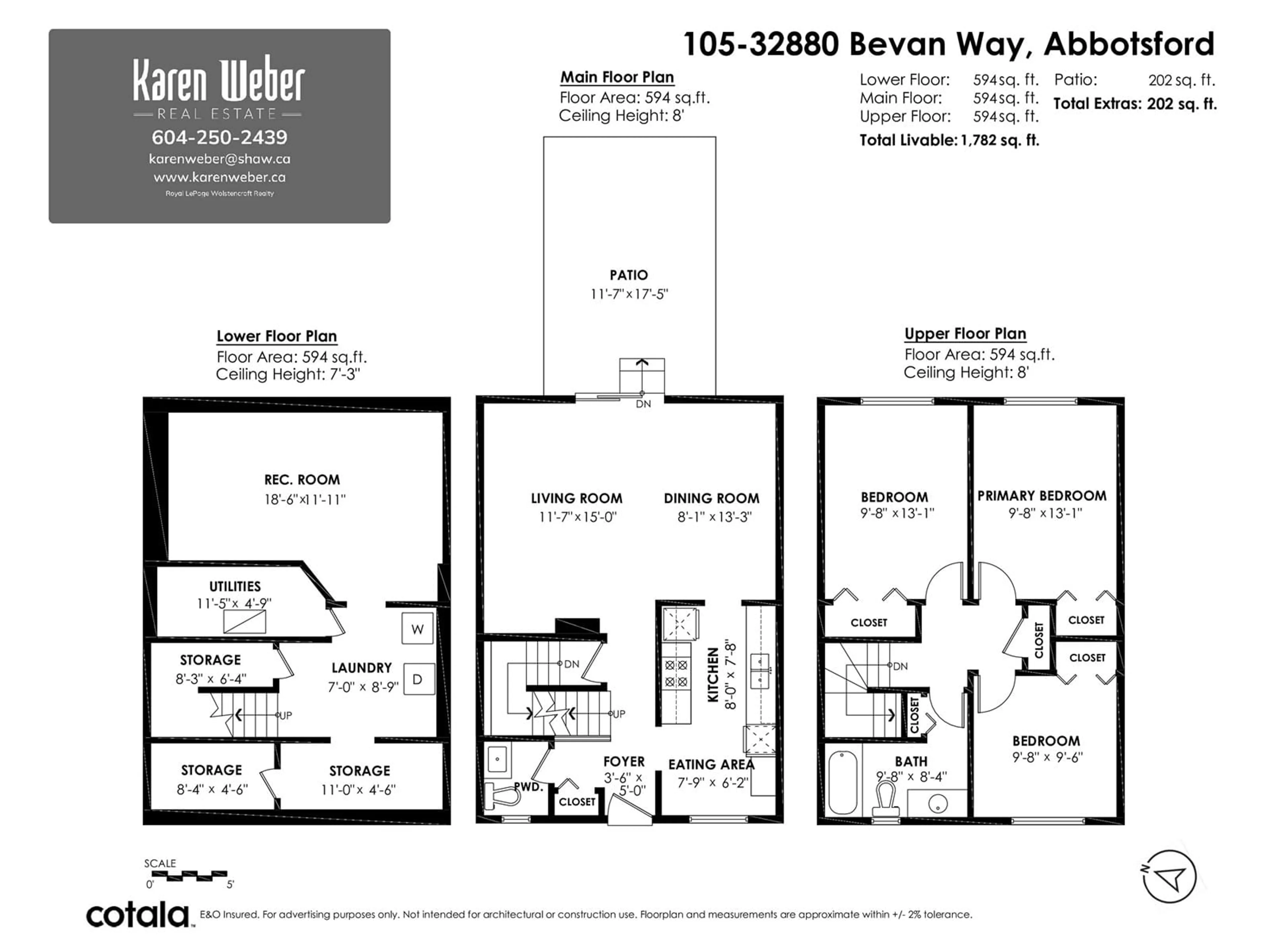 Floor plan for 105 32880 BEVAN WAY, Abbotsford British Columbia V2S6R3