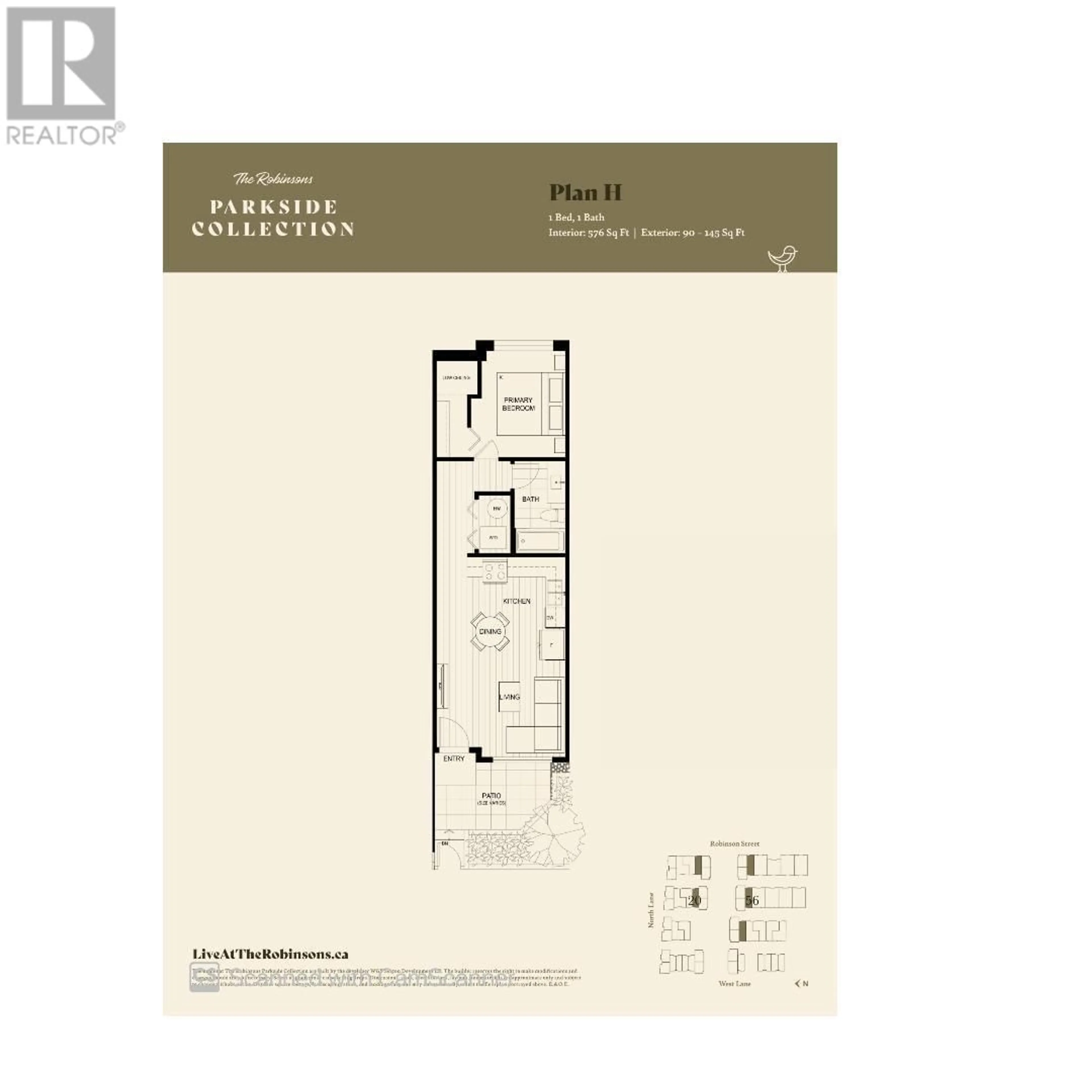 Floor plan for SL20 720 ROBINSON STREET, Coquitlam British Columbia V3J4E8