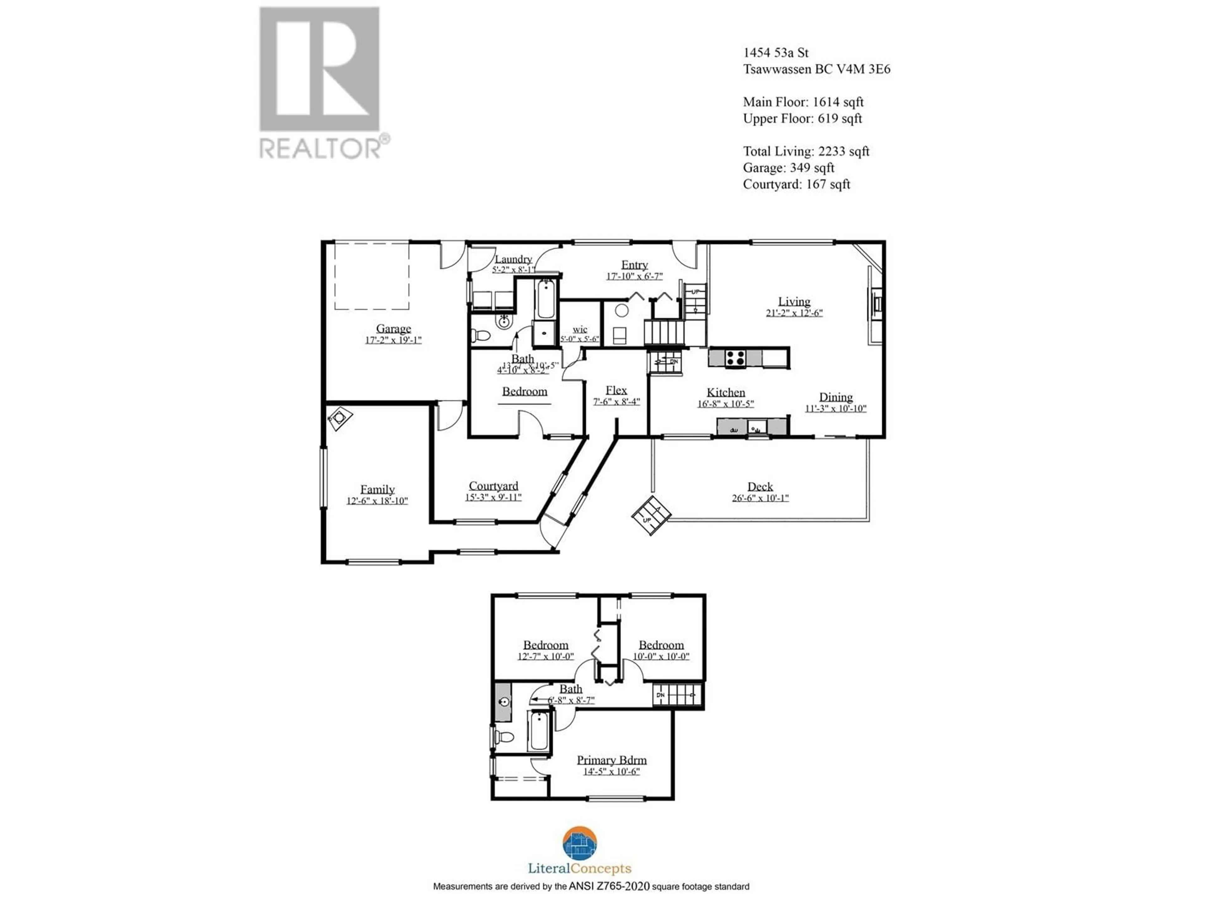 Floor plan for 1454 53A STREET, Delta British Columbia V4M3E6