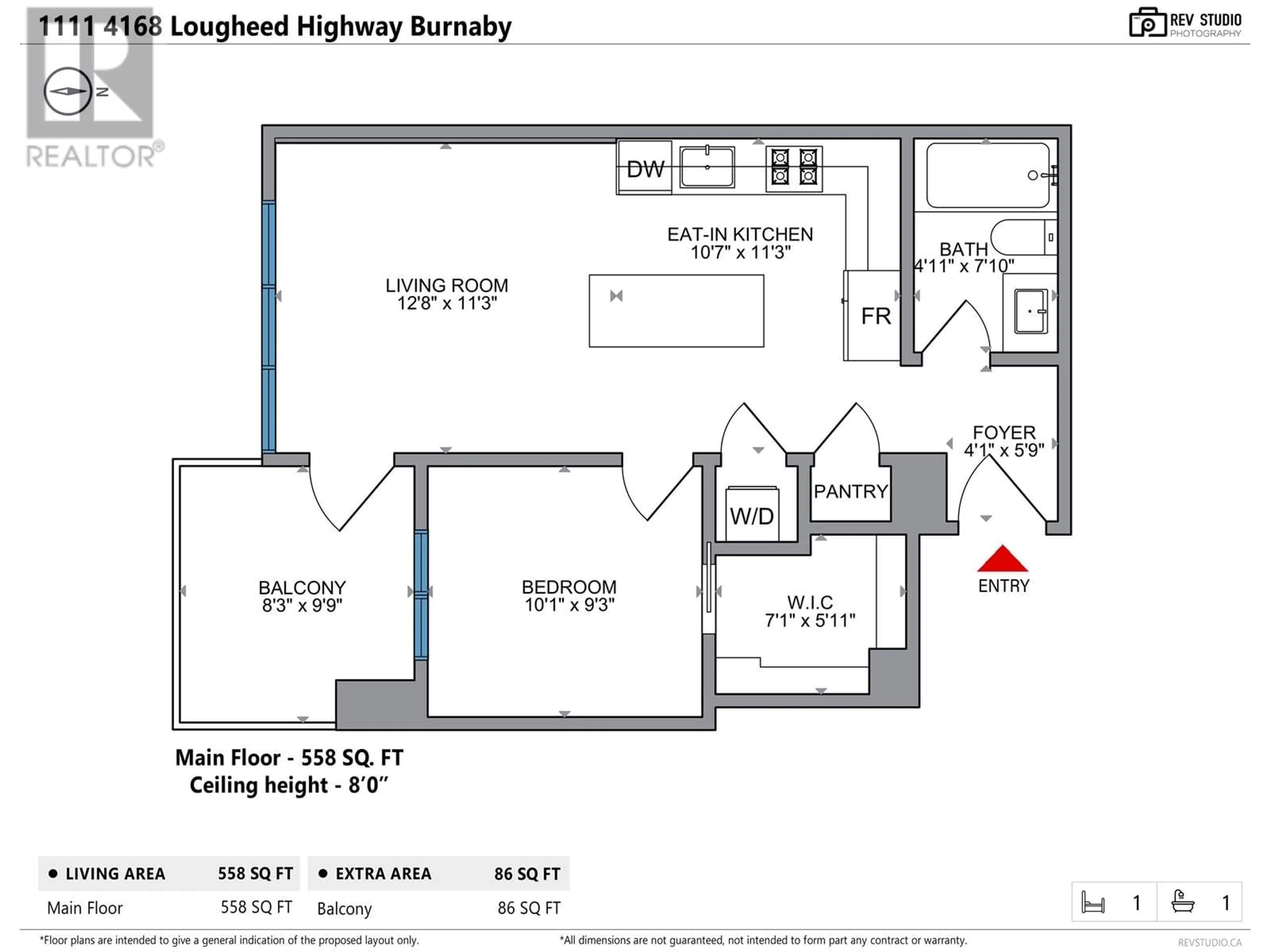 Floor plan for 1111 4168 LOUGHEED HIGHWAY, Burnaby British Columbia V5C0N9