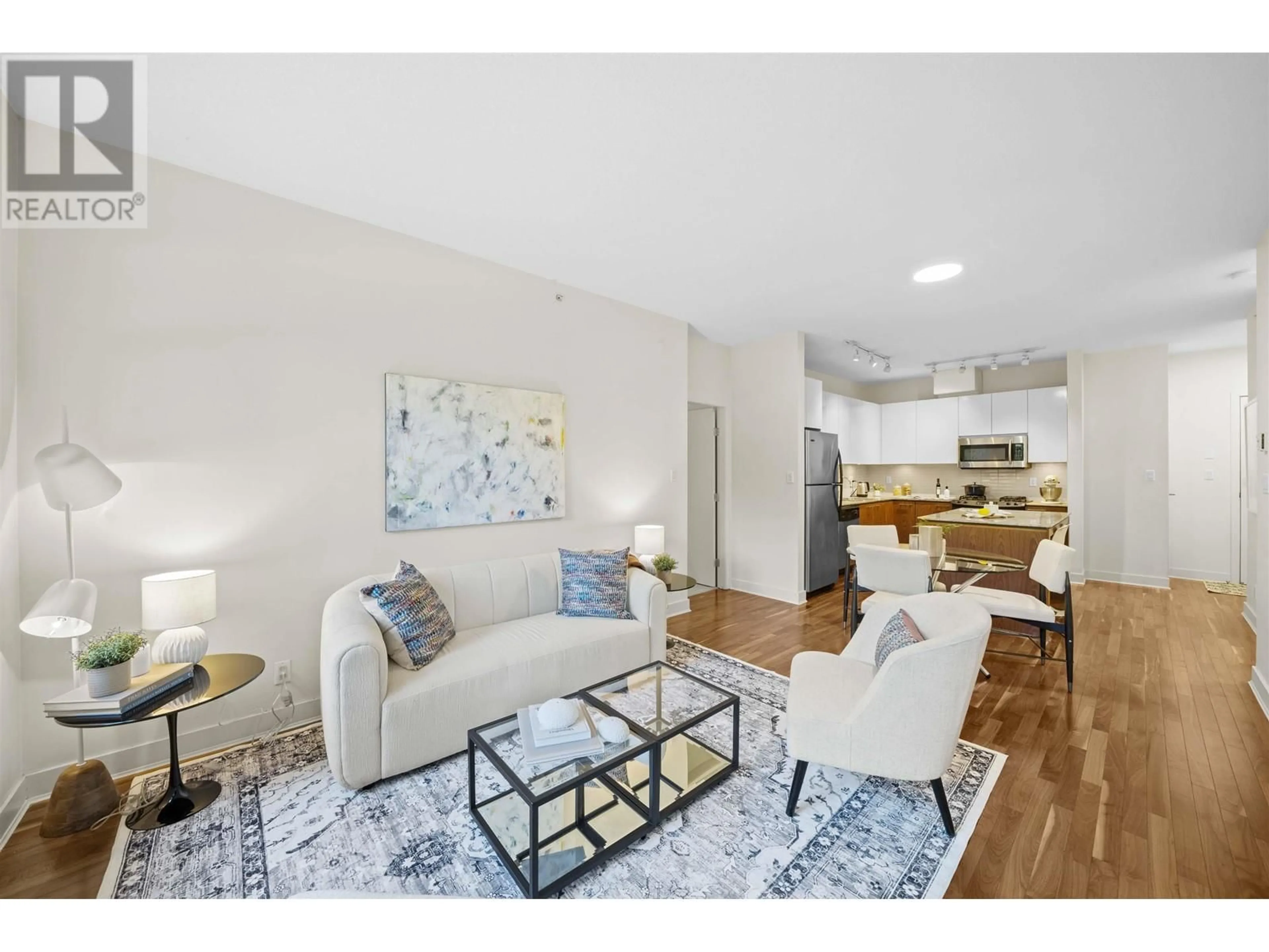 Living room, wood floors for 206 2828 YEW STREET, Vancouver British Columbia V6K4W5