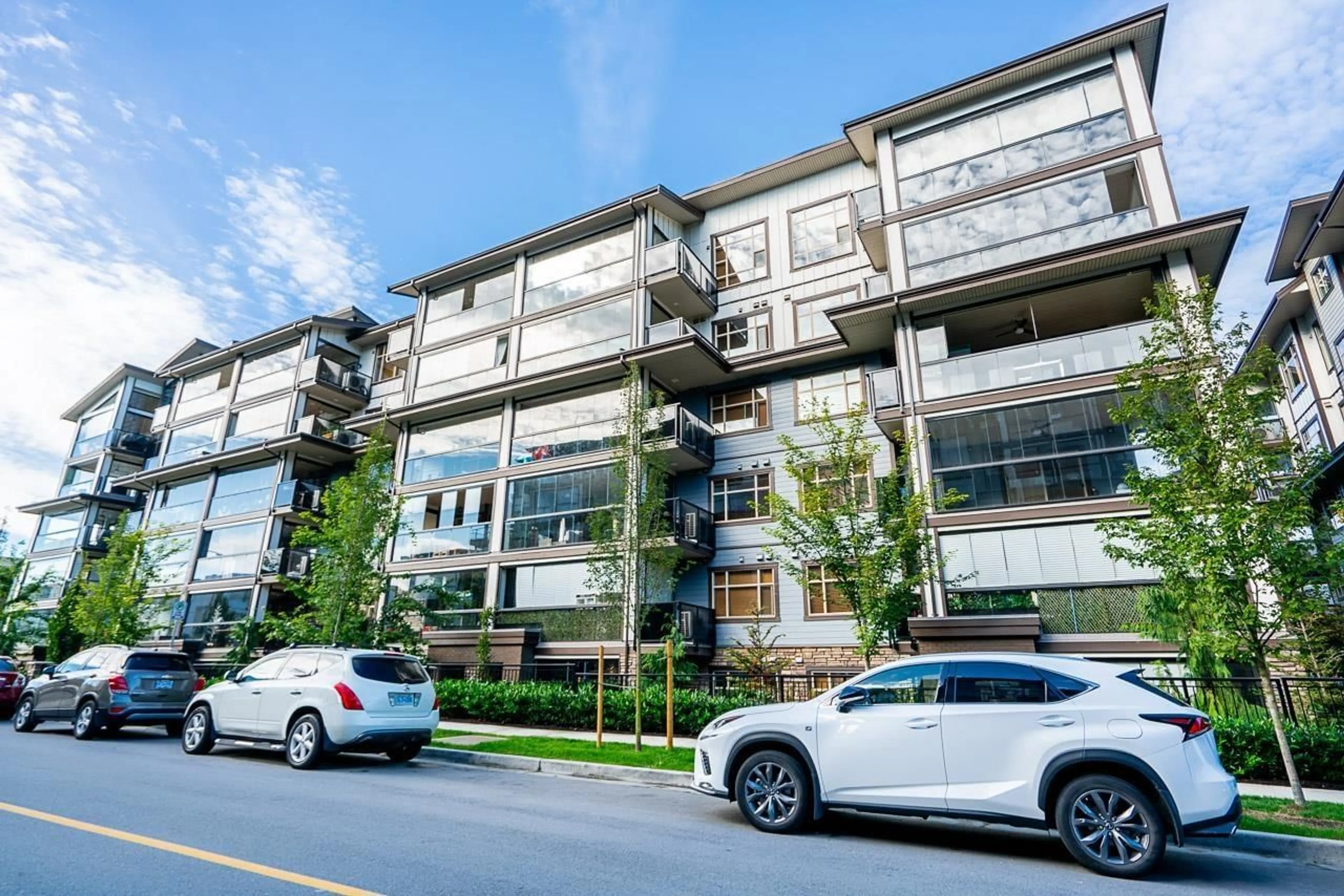 A pic from exterior of the house or condo, the street view for 202 8561 203A STREET, Langley British Columbia V2Y3L7