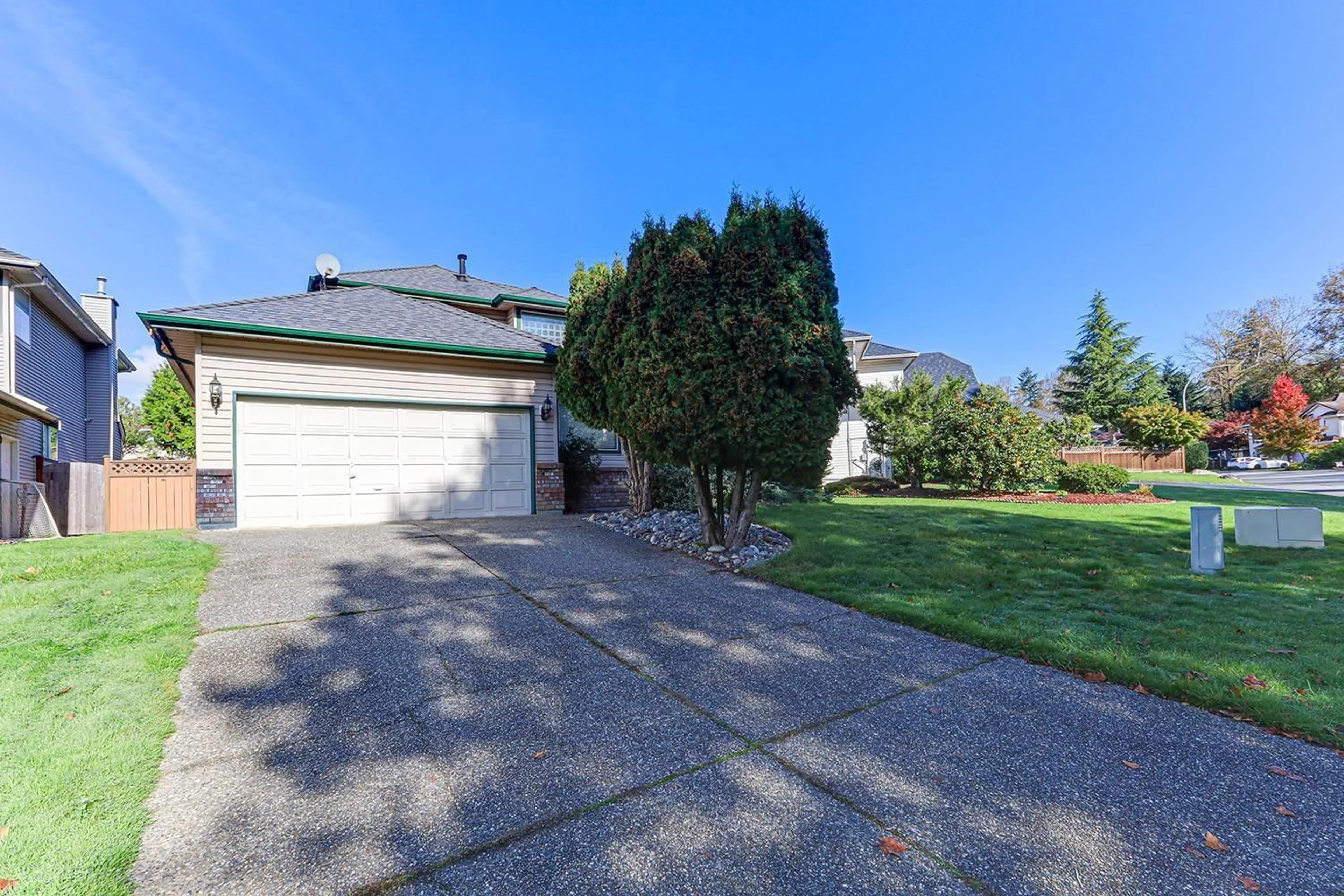 Frontside or backside of a home, the fenced backyard for 8629 141 STREET, Surrey British Columbia V3W3A9