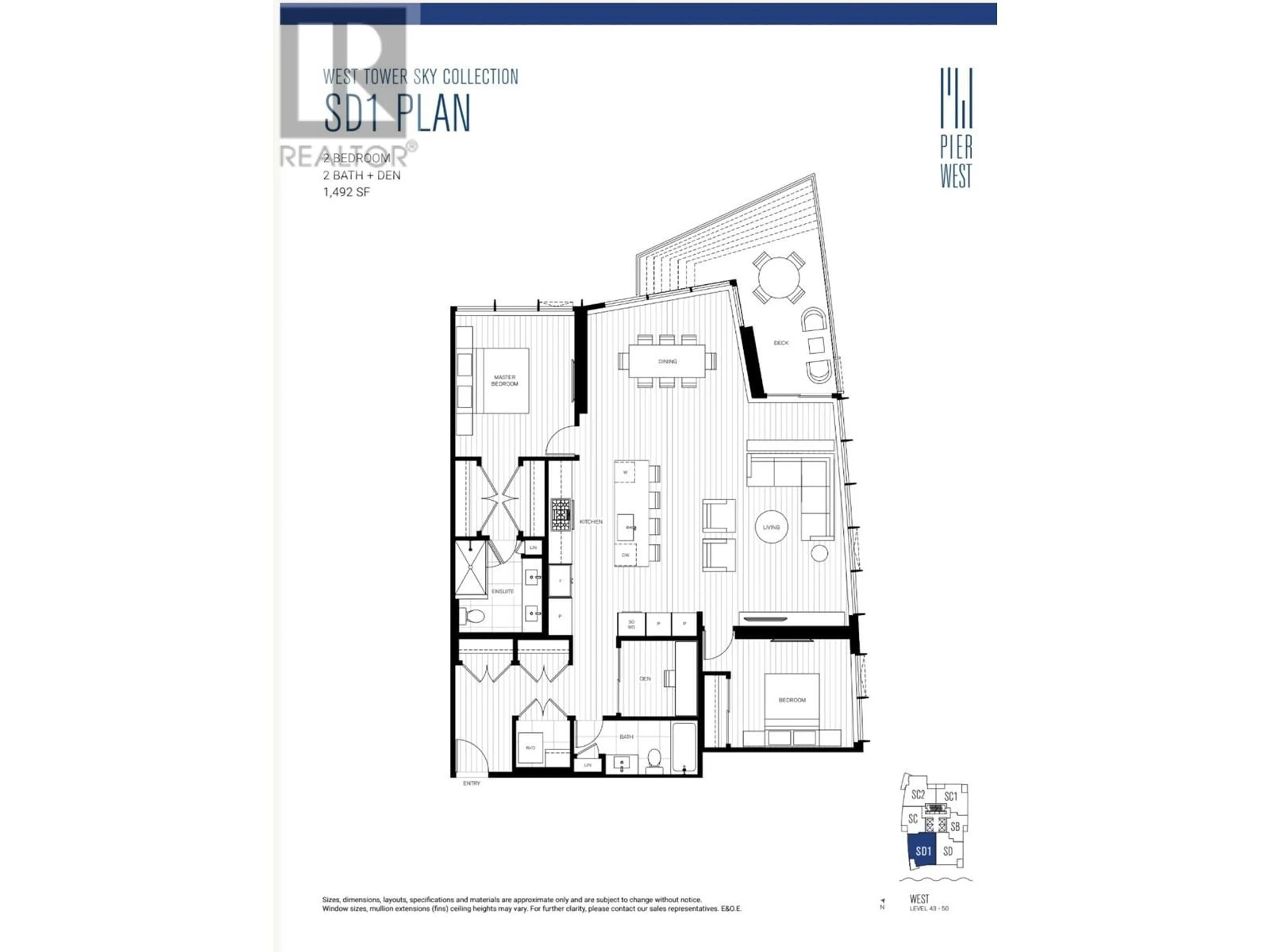 Floor plan for 4606 680 QUAYSIDE DRIVE, New Westminster British Columbia V3M0P2