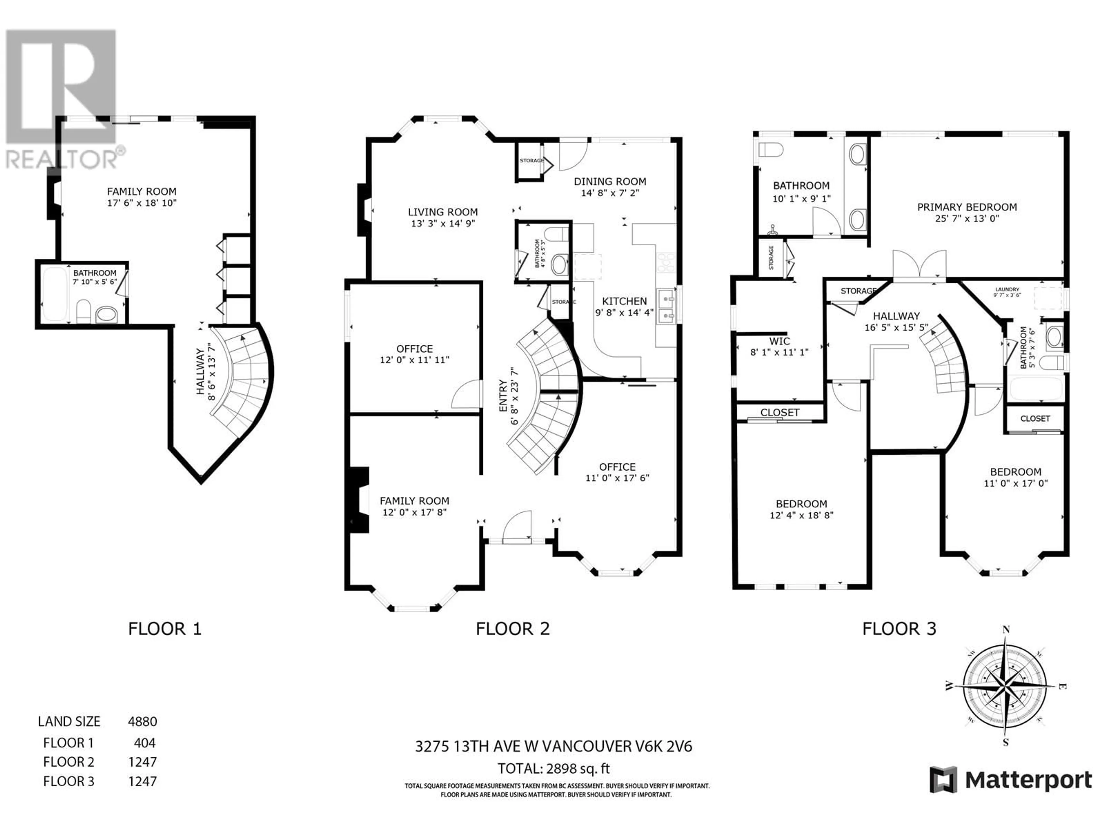 Floor plan for 3275 W 13TH AVENUE, Vancouver British Columbia V6K2V6