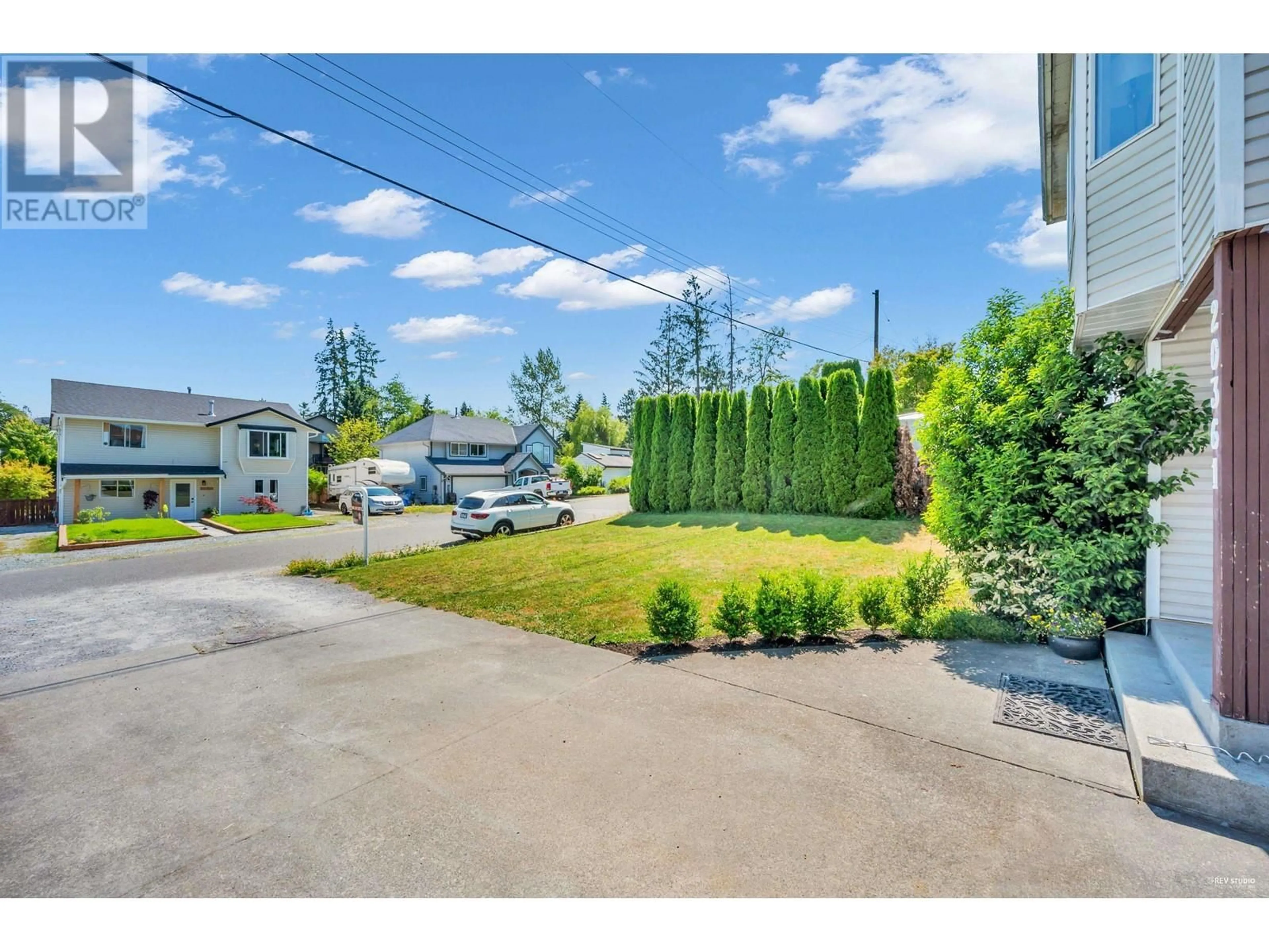 Frontside or backside of a home, the fenced backyard for 20361 OSPRING STREET, Maple Ridge British Columbia V2X1K7