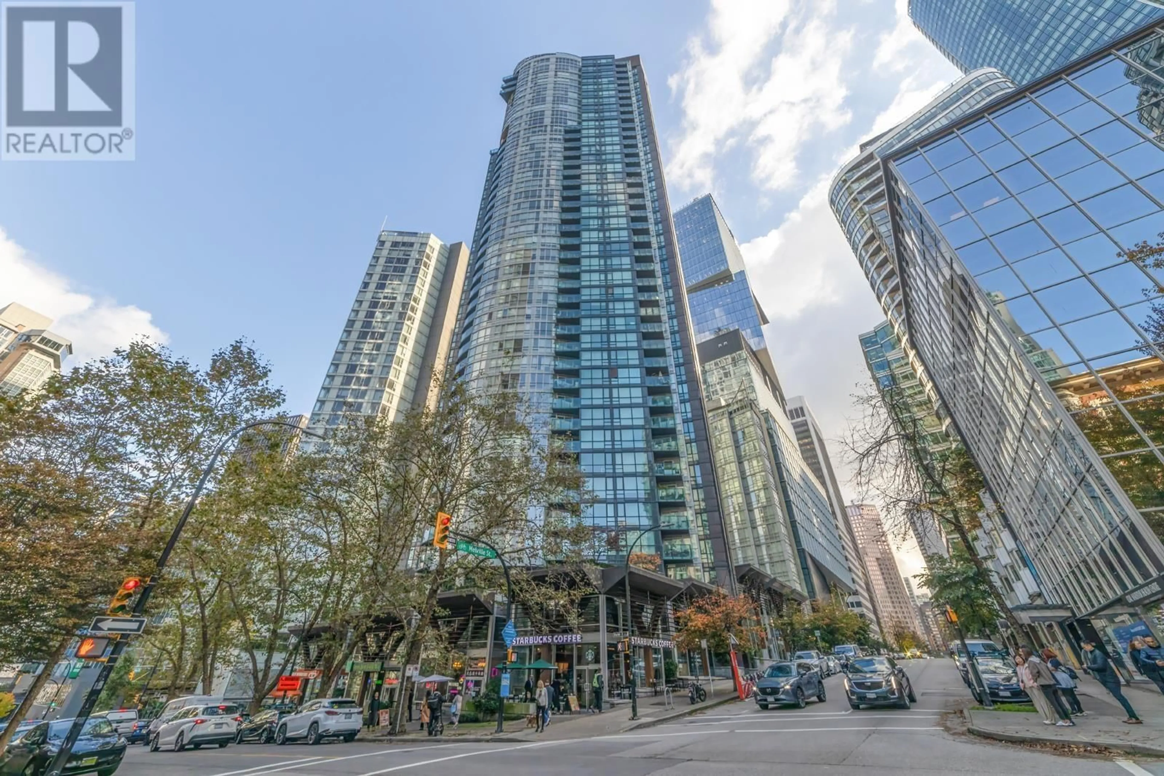 A pic from exterior of the house or condo, the view of city buildings for 2706 1189 MELVILLE STREET, Vancouver British Columbia V6E4T8