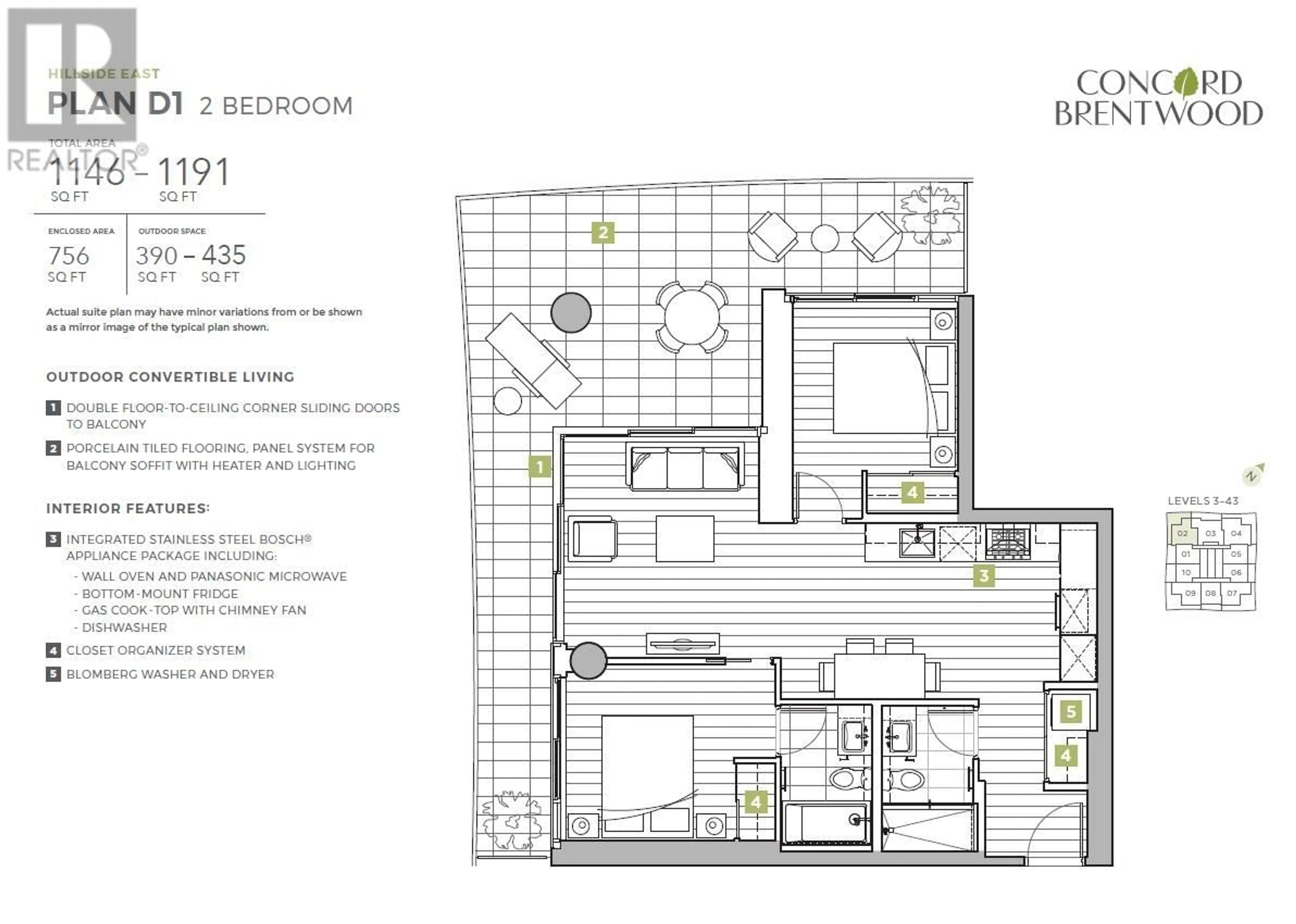 Floor plan for 2402 4890 LOUGHEED HIGHWAY, Burnaby British Columbia V5C0N1