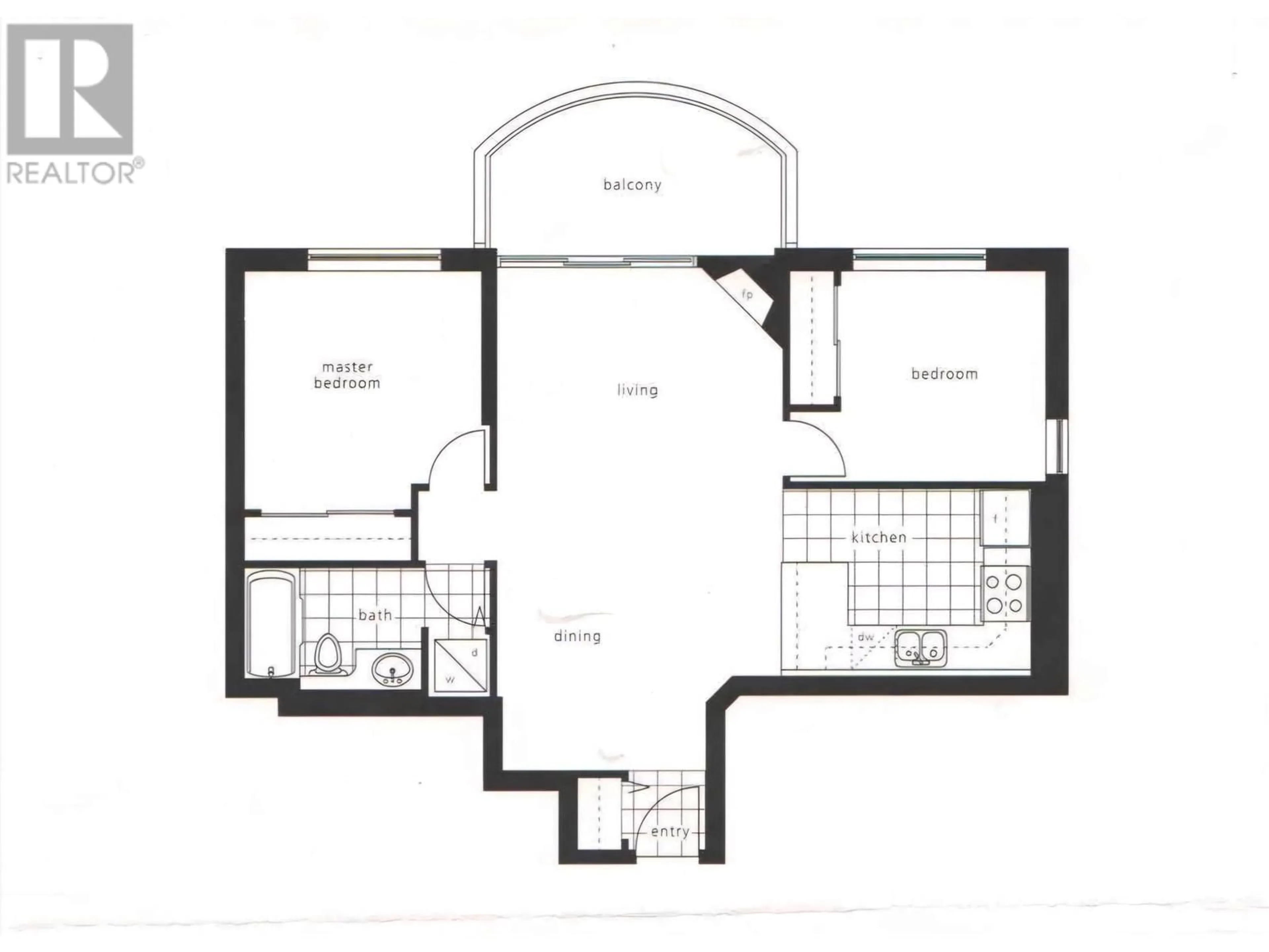 Floor plan for 1701 8460 GRANVILLE AVENUE, Richmond British Columbia V6Y4E7