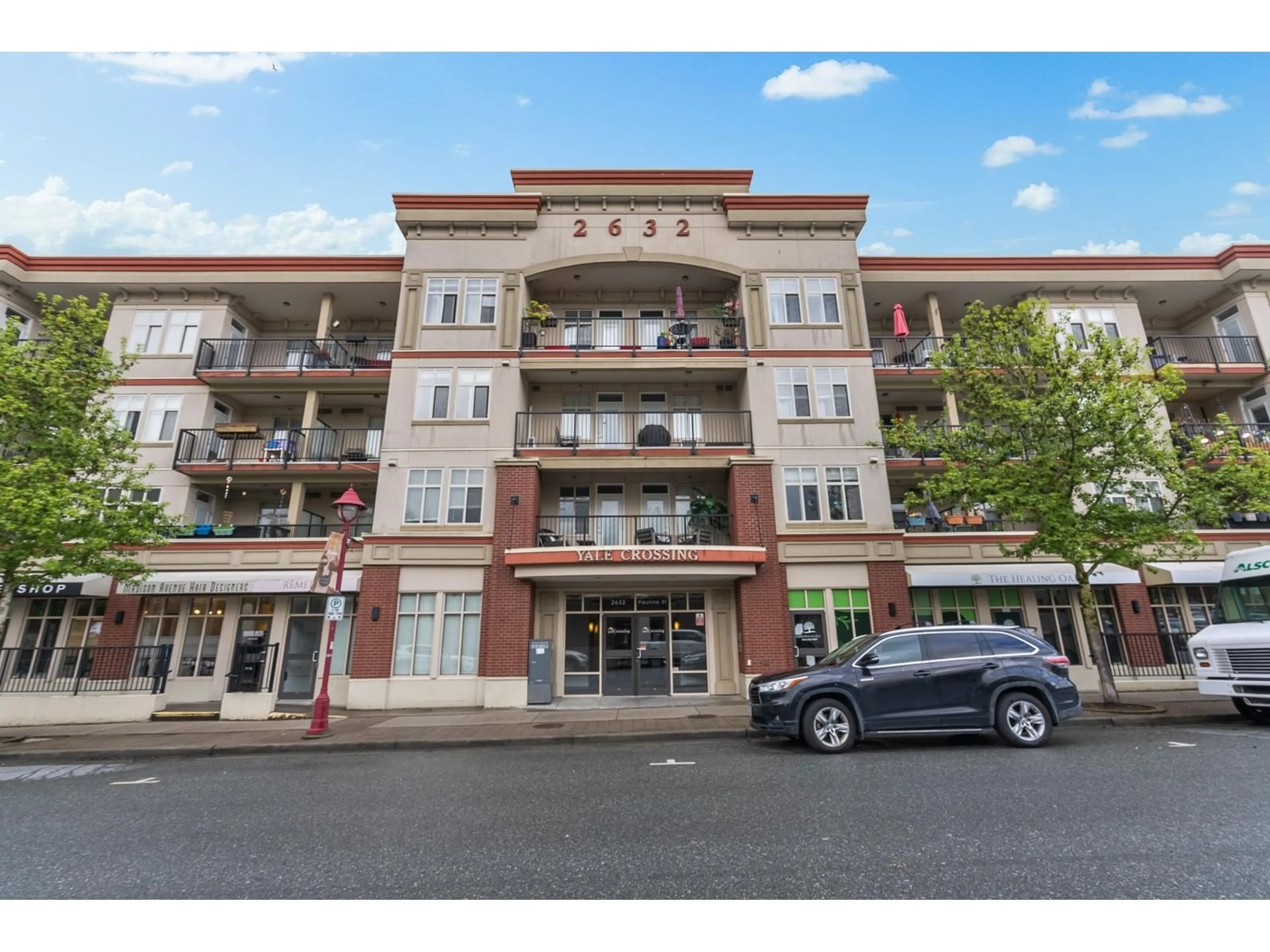 A pic from exterior of the house or condo, the street view for 215 2632 PAULINE STREET, Abbotsford British Columbia V2S3S2