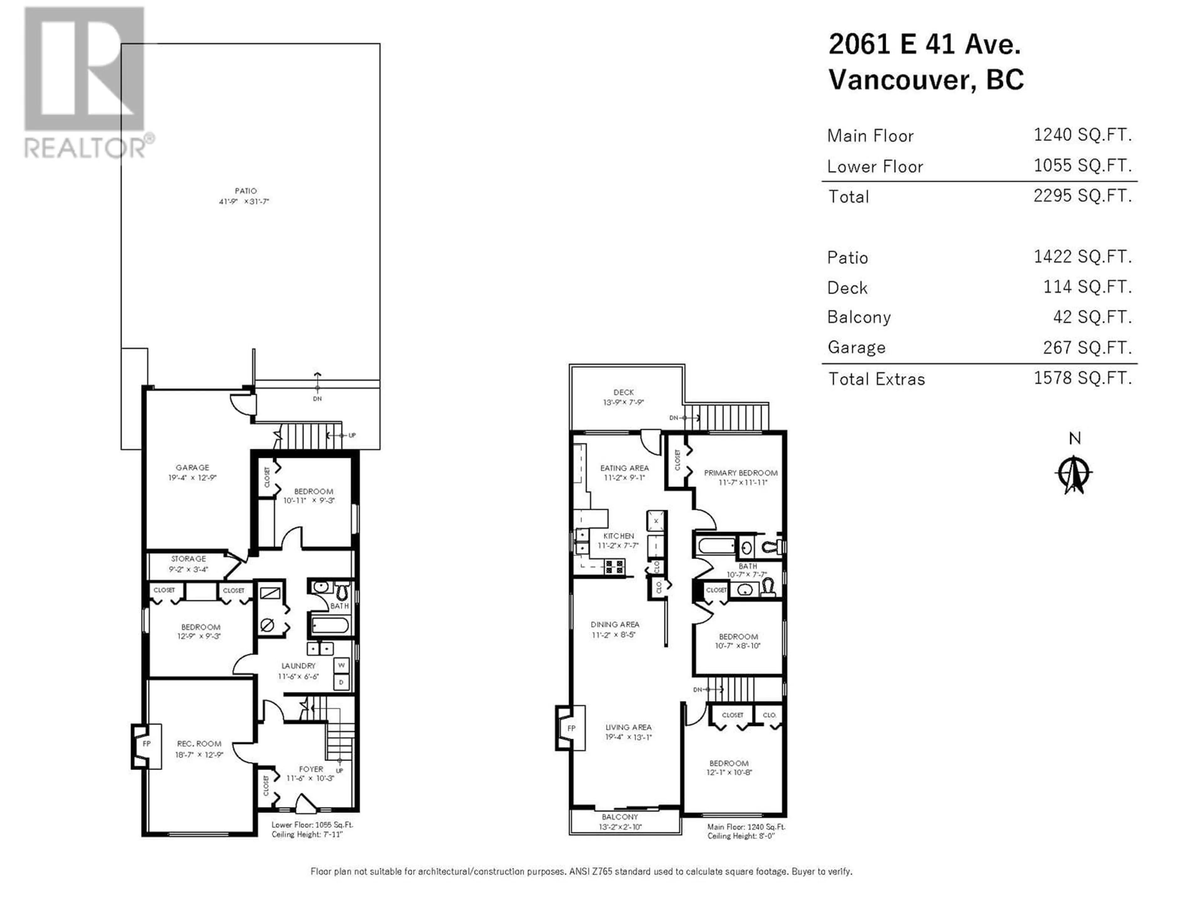 Floor plan for 2061 E 41ST AVENUE, Vancouver British Columbia V5P1L3