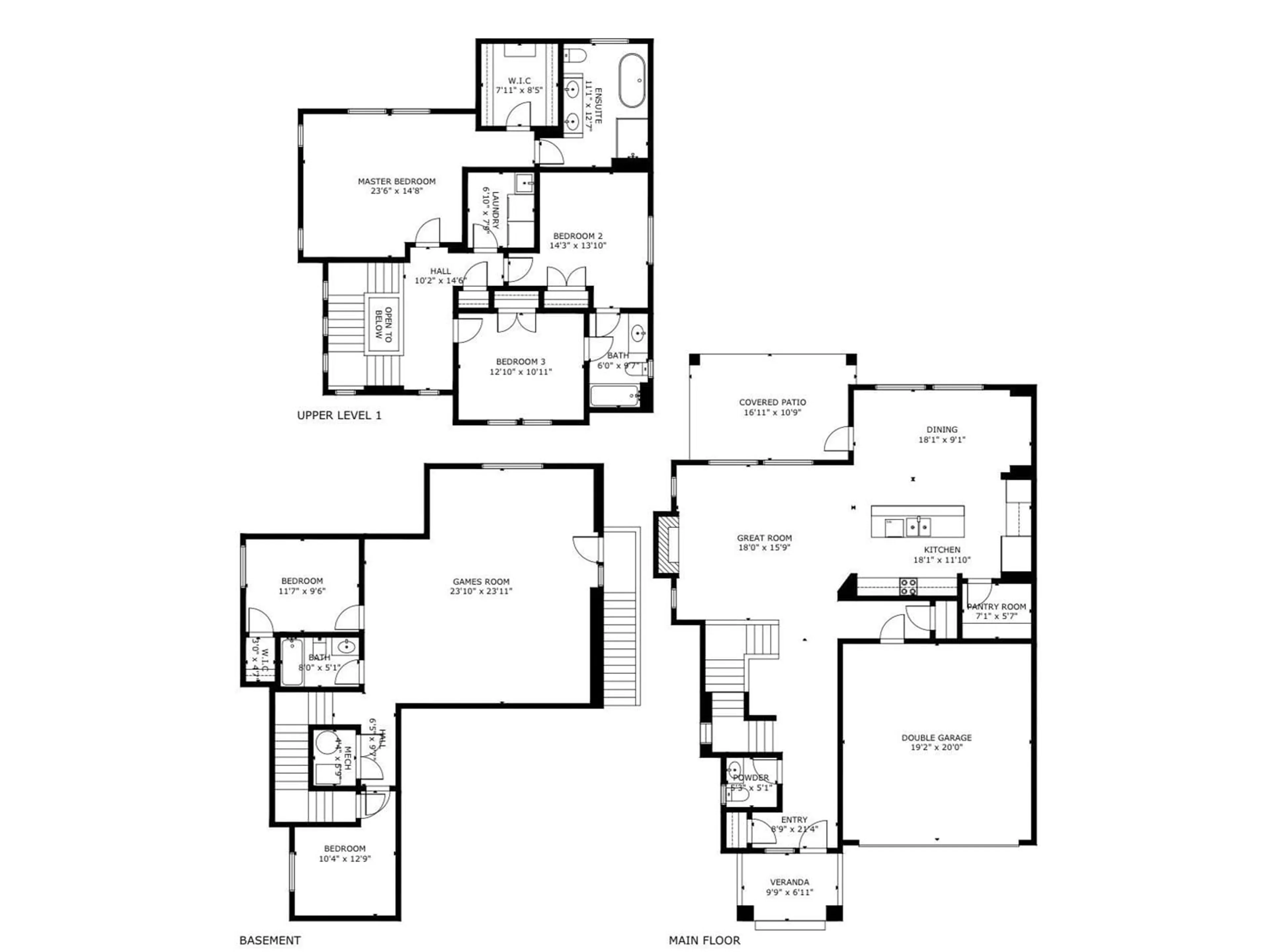 Floor plan for 2155 167 STREET, Surrey British Columbia V3Z9X9