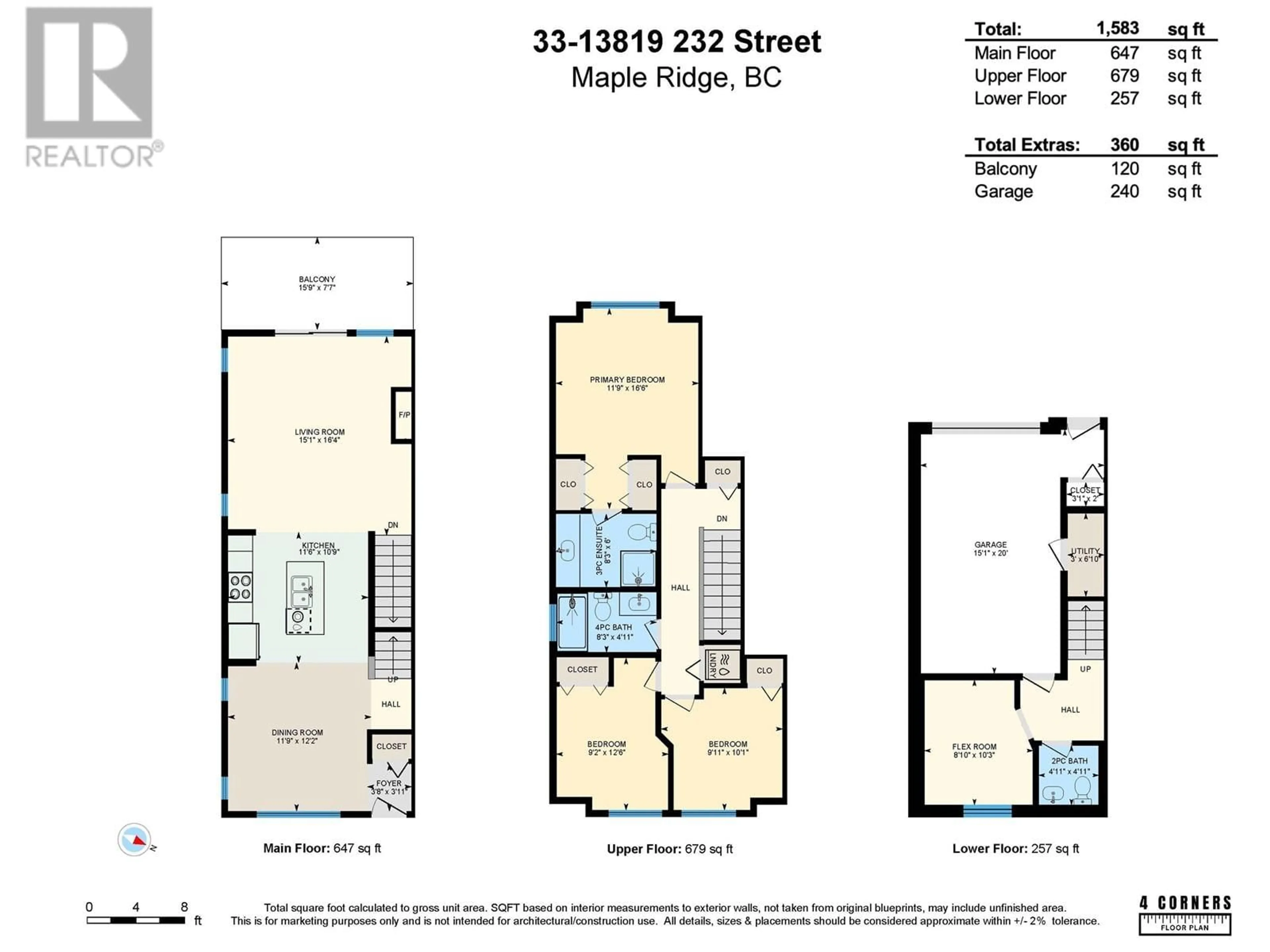 Floor plan for 33 13819 232 STREET, Maple Ridge British Columbia V4R0C7