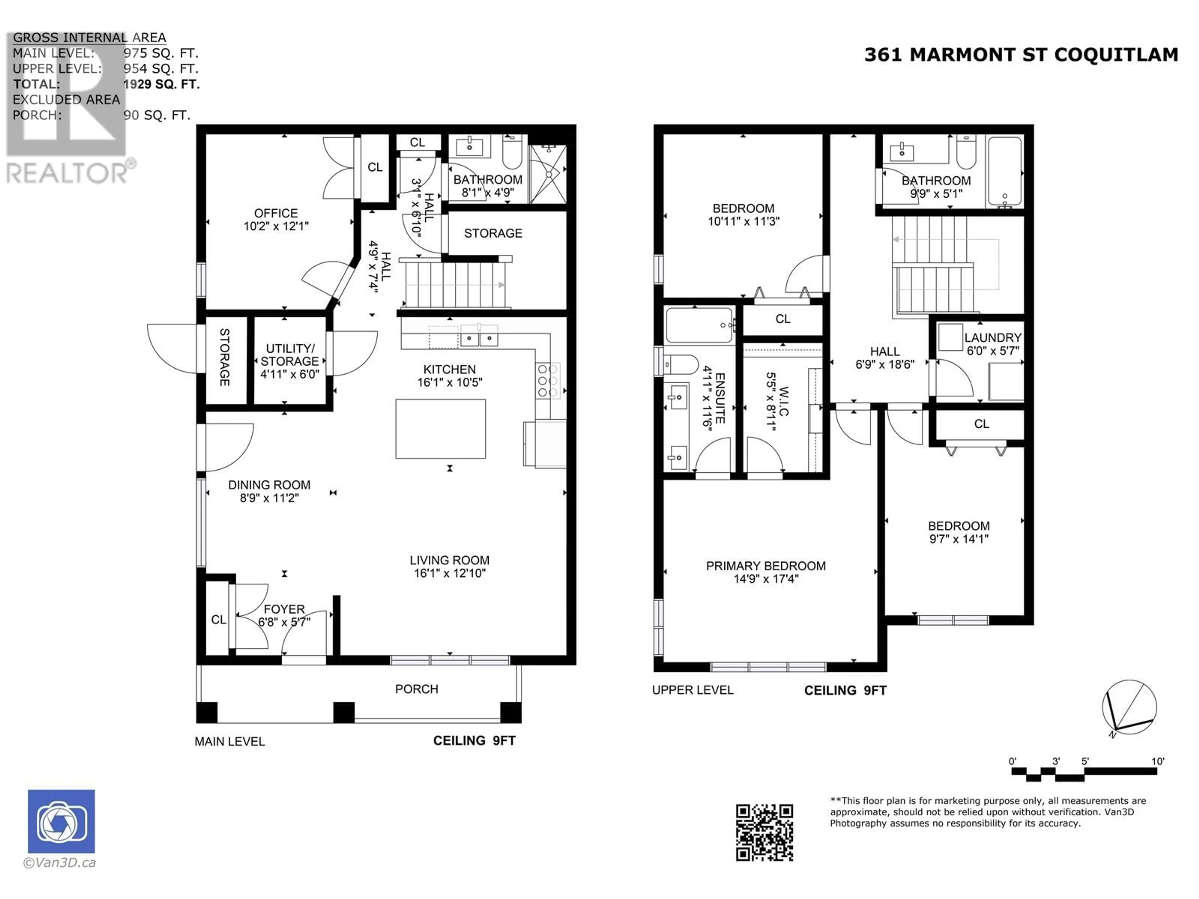 Floor plan for 102 361 MARMONT STREET, Coquitlam British Columbia V3K4R5