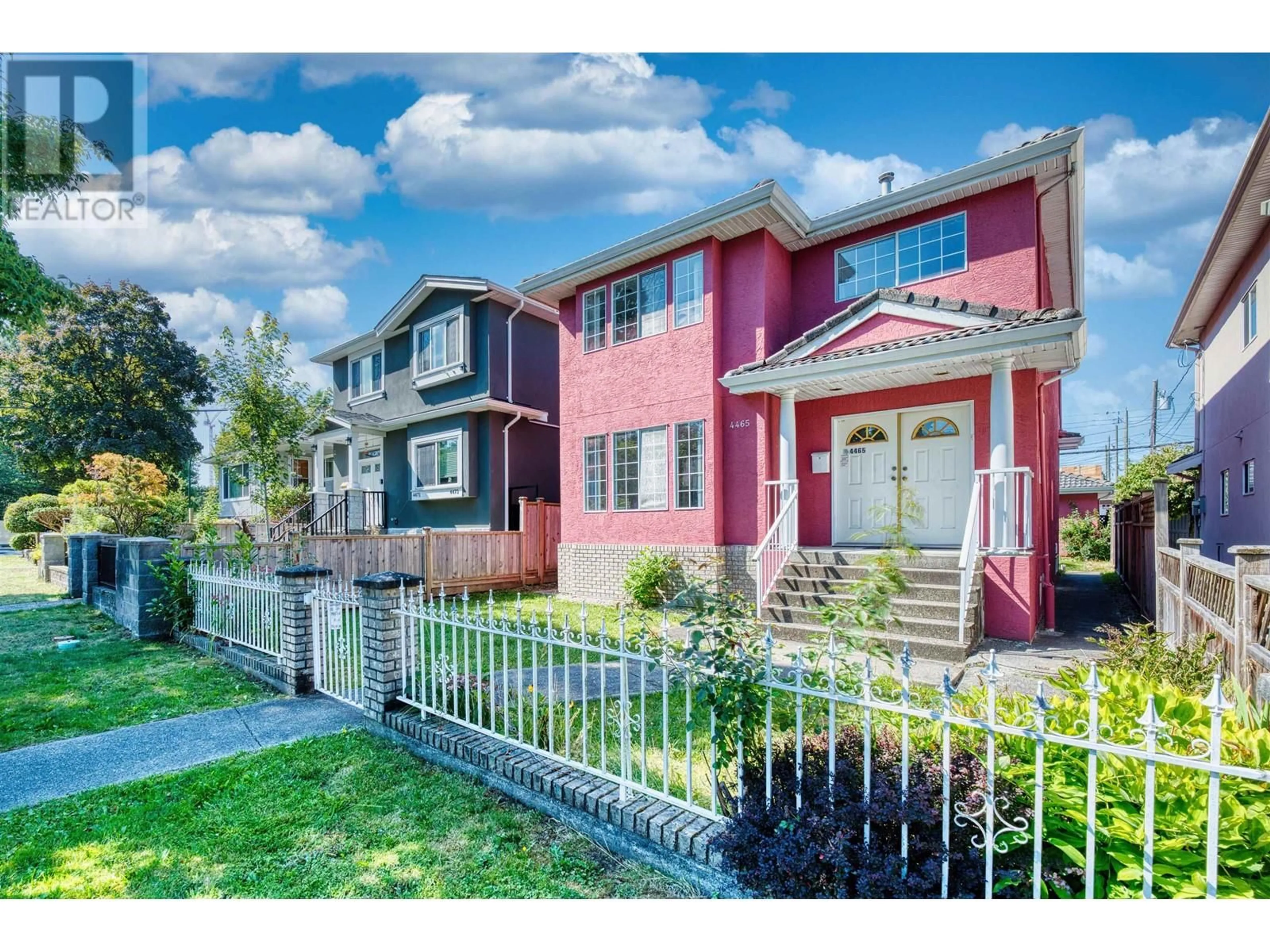 Frontside or backside of a home, the fenced backyard for 4465 SKEENA STREET, Vancouver British Columbia V5R2L8