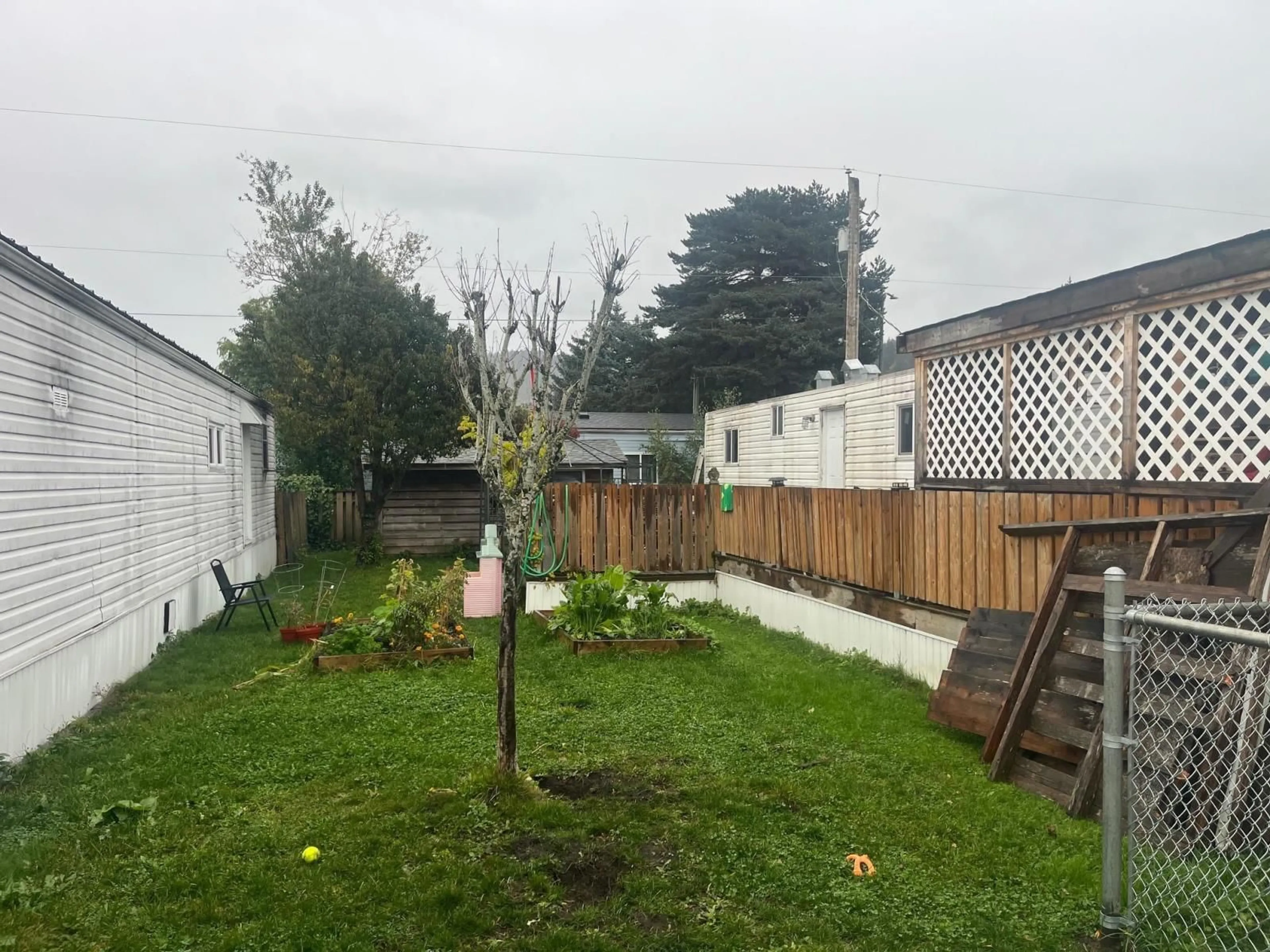 Frontside or backside of a home, the fenced backyard for 91 45640 WATSON ROAD, Chilliwack British Columbia V2R3P9