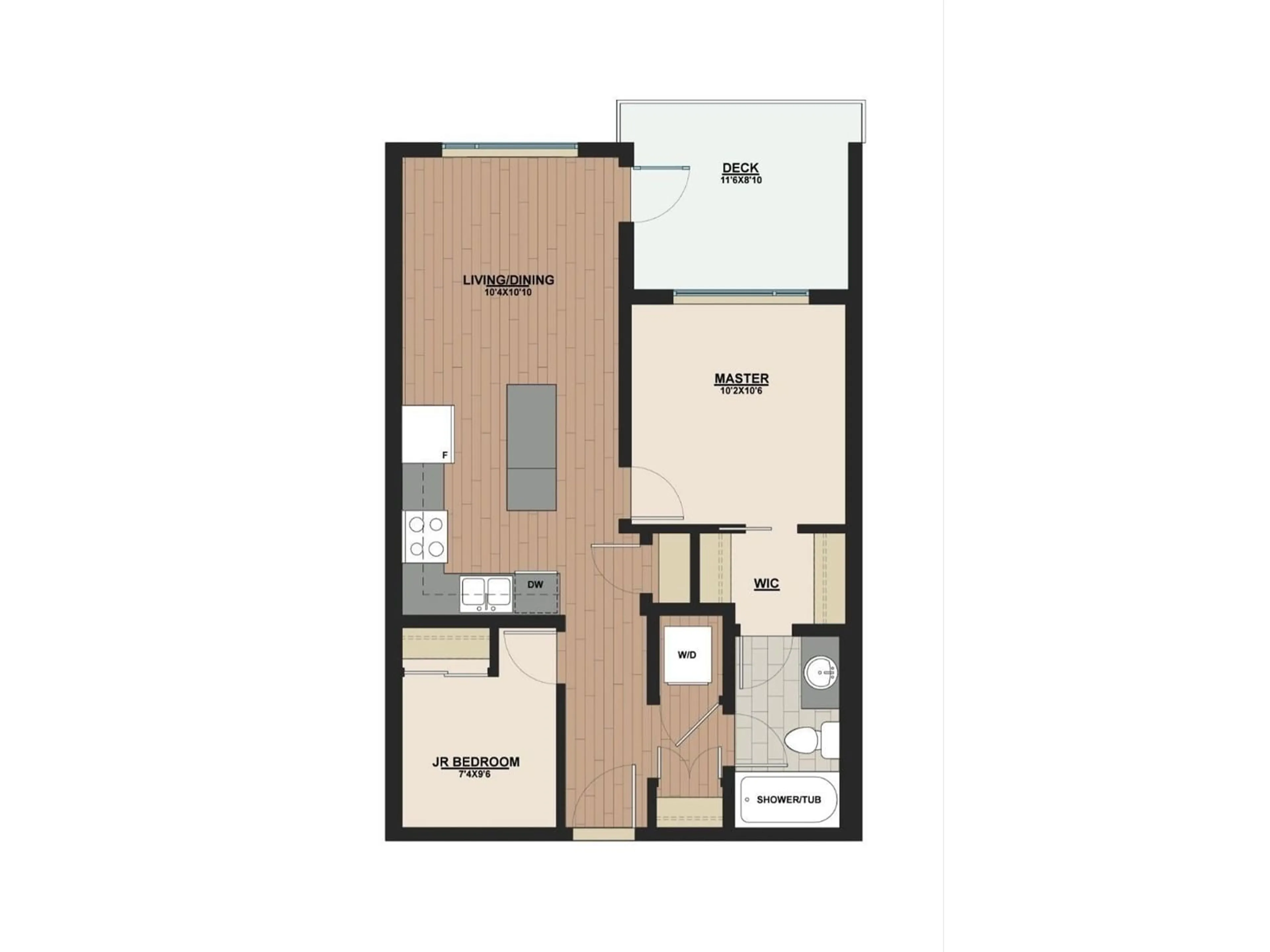 Floor plan for 417 - 20932 83, Langley British Columbia V0V0V0