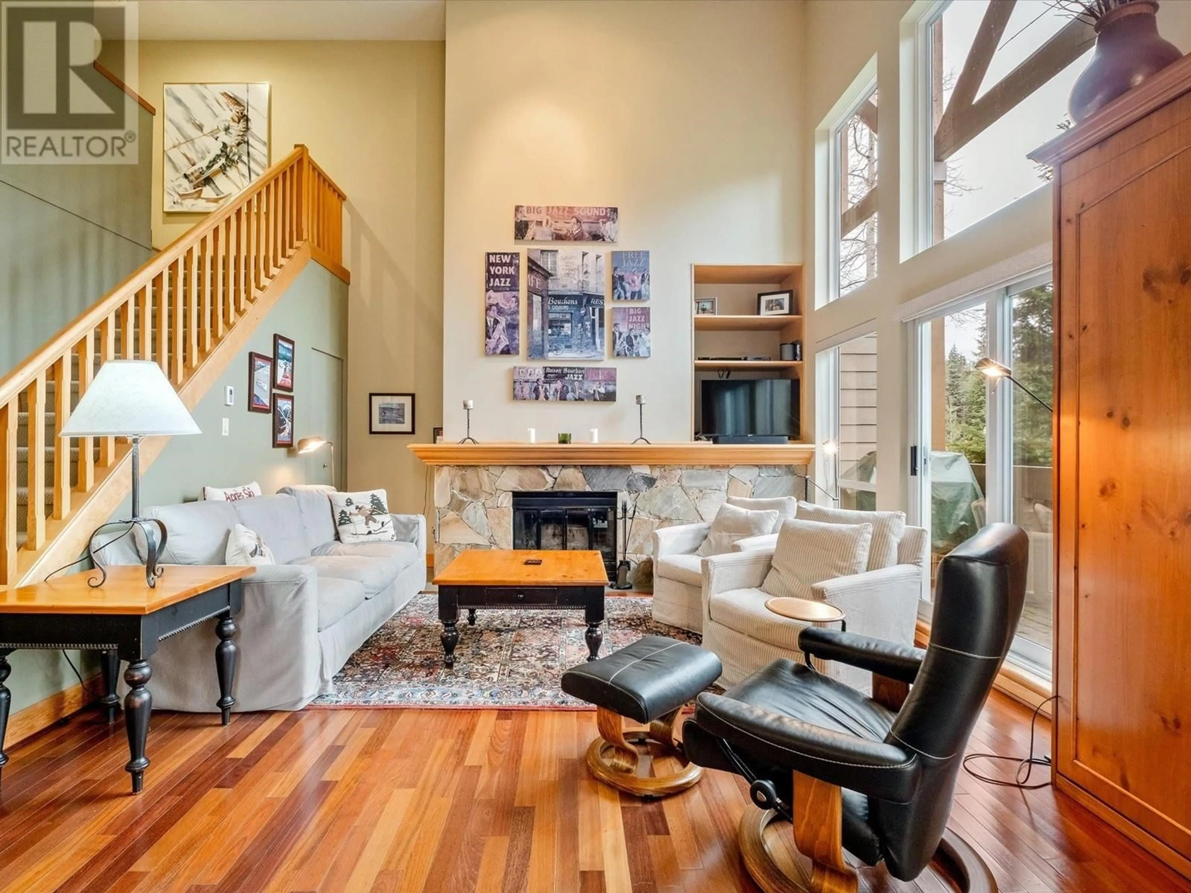 Living room, wood floors for 29 4628 BLACKCOMB WAY, Whistler British Columbia V0N1B4