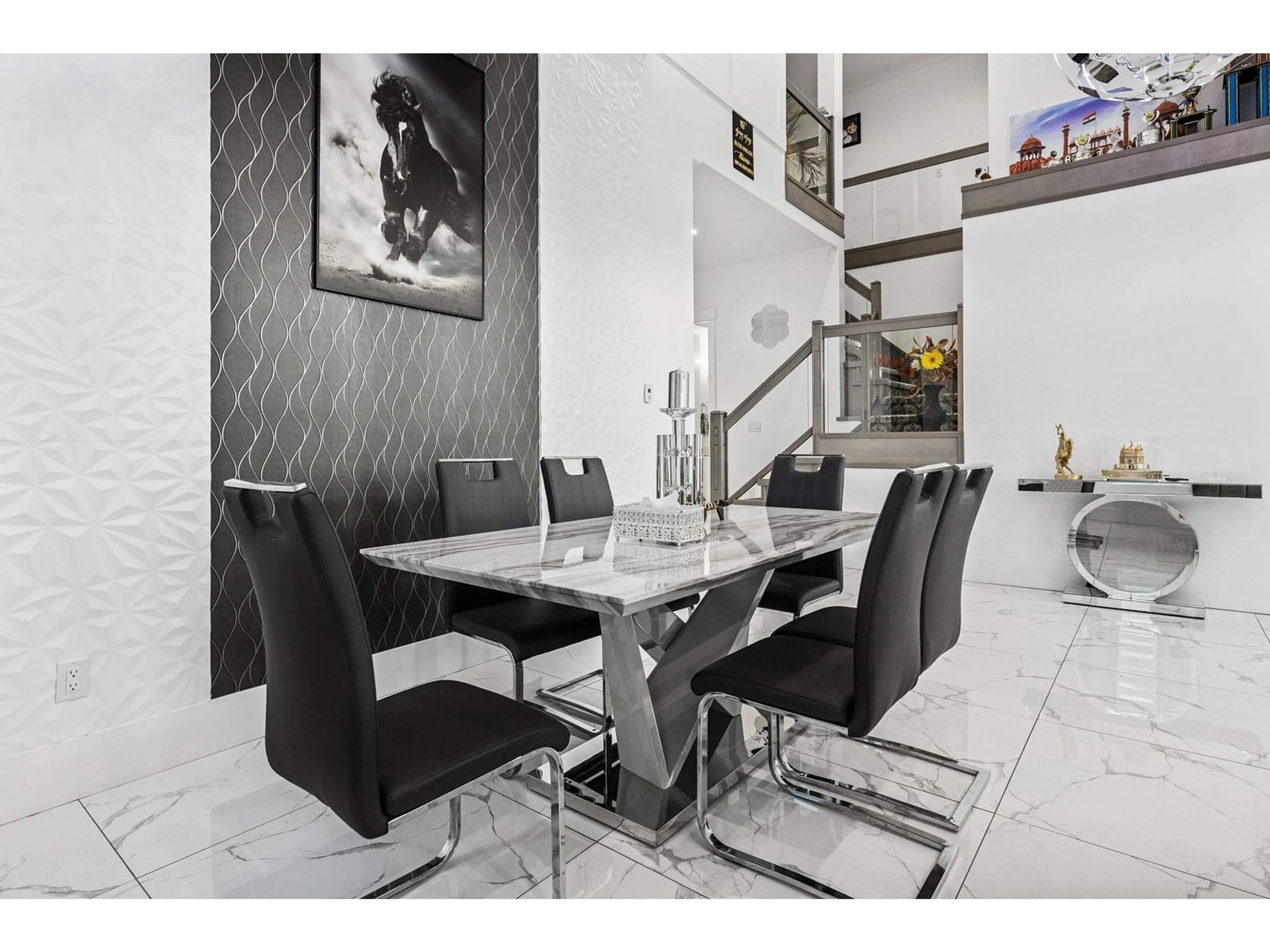 Dining room, ceramic/tile floor for 6430 130, Surrey British Columbia V3W4J1