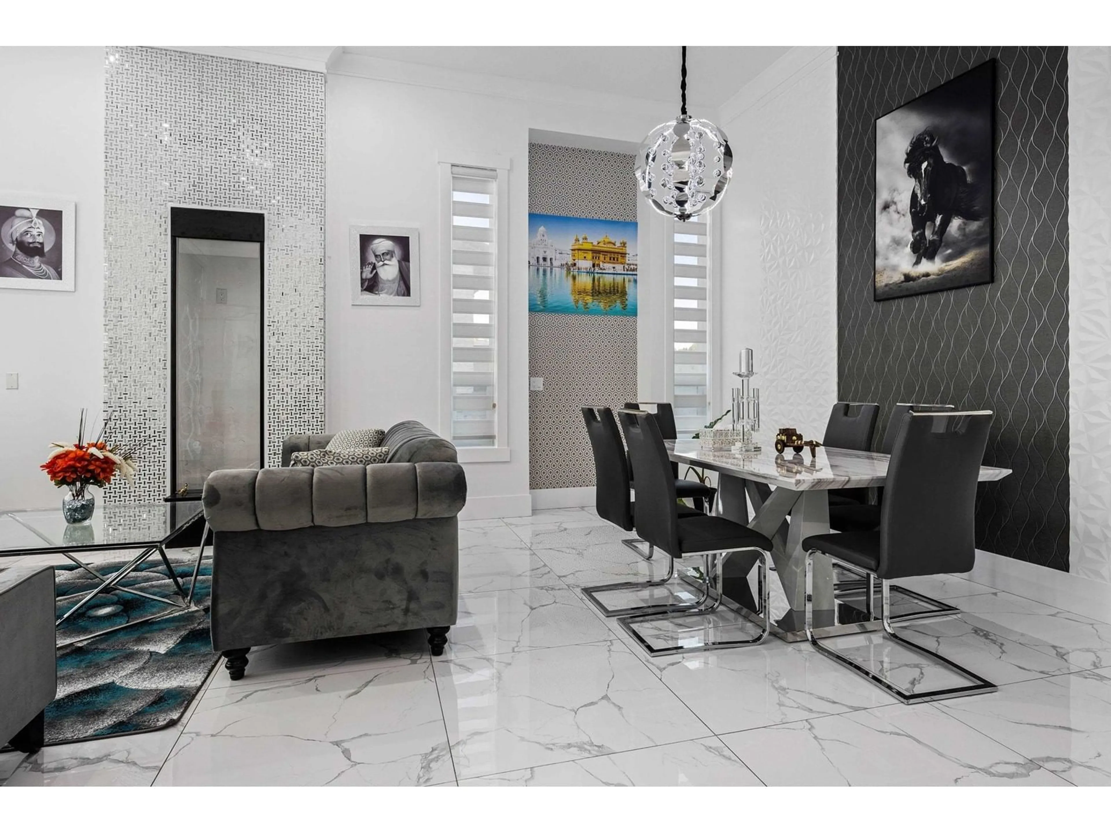 Dining room, ceramic/tile floor for 6430 130, Surrey British Columbia V3W4J1