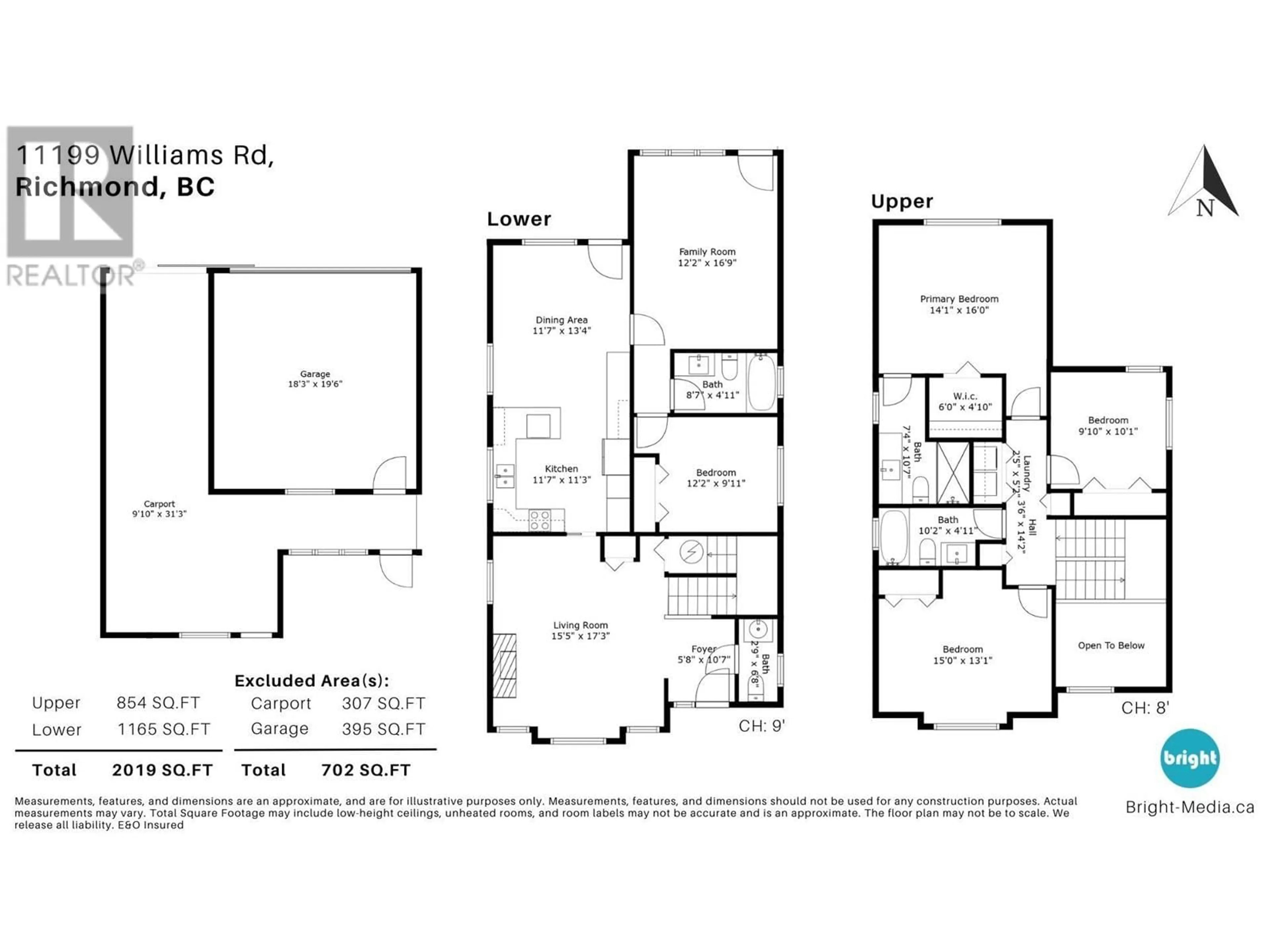 Floor plan for 11199 WILLIAMS ROAD, Richmond British Columbia V7A1J2