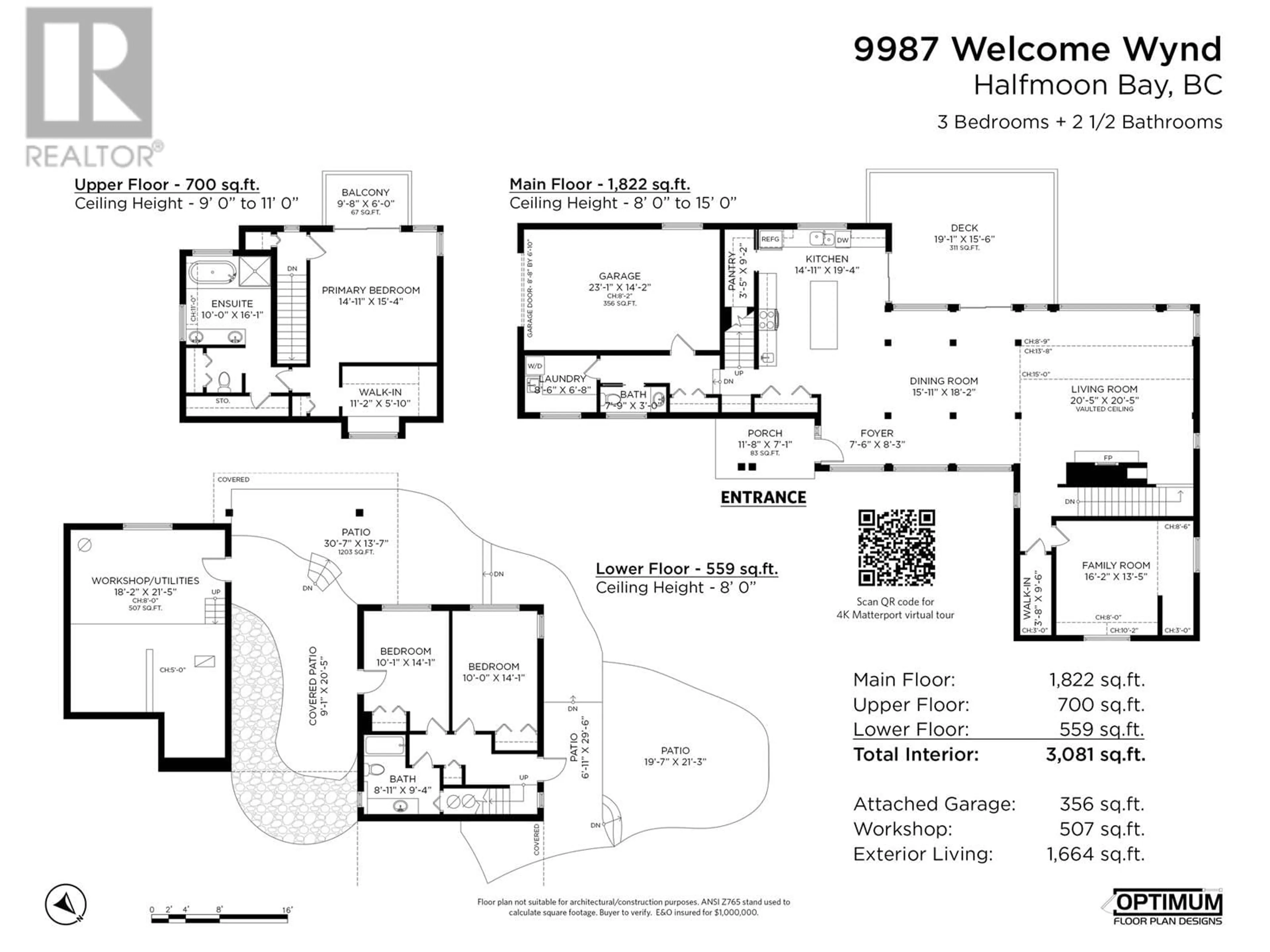 Floor plan for 9987 WELCOME WYND, Halfmoon Bay British Columbia V7Z1G5