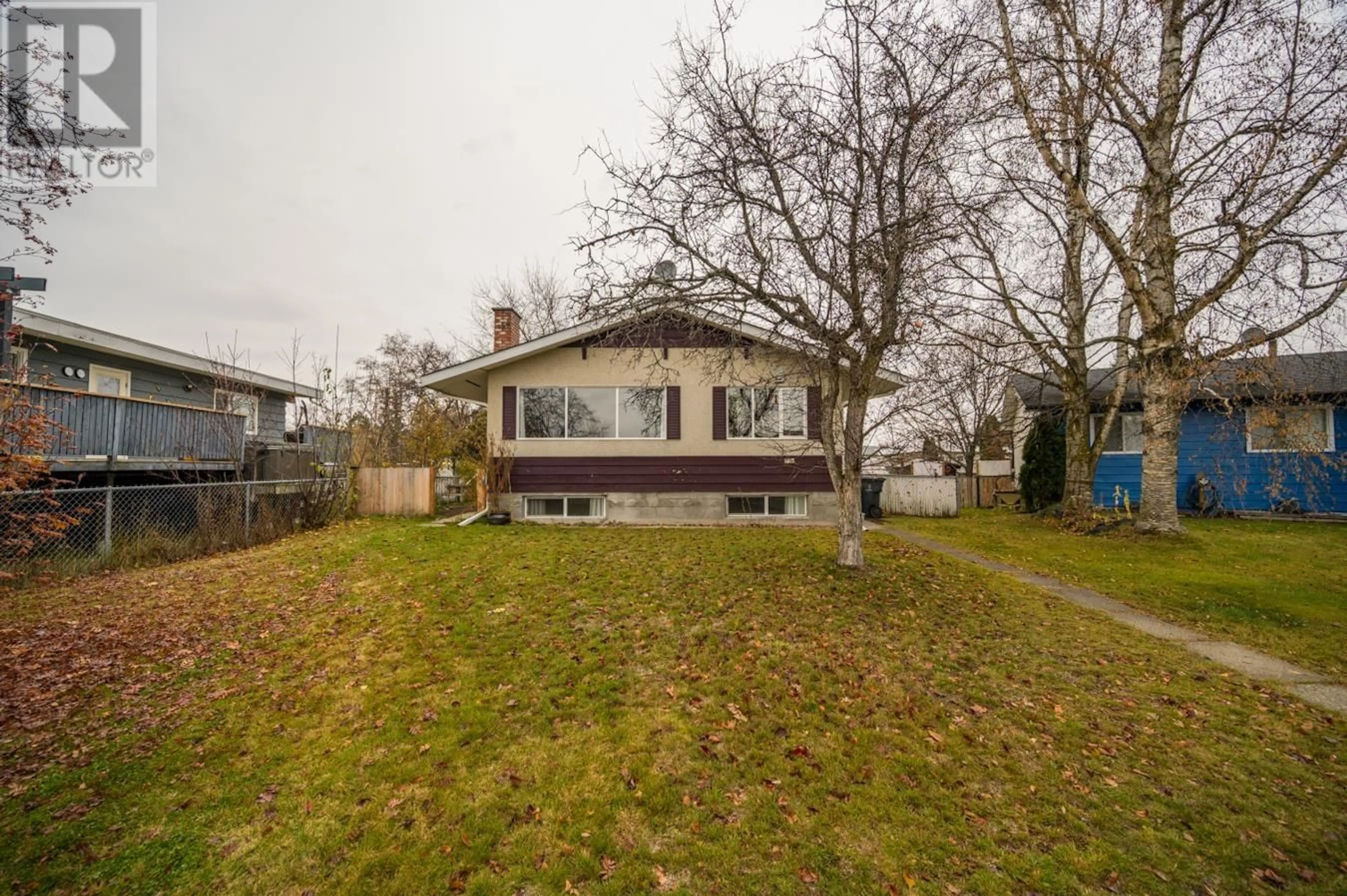 Frontside or backside of a home, the fenced backyard for 639 VEDDER CRESCENT, Prince George British Columbia V2M3S8