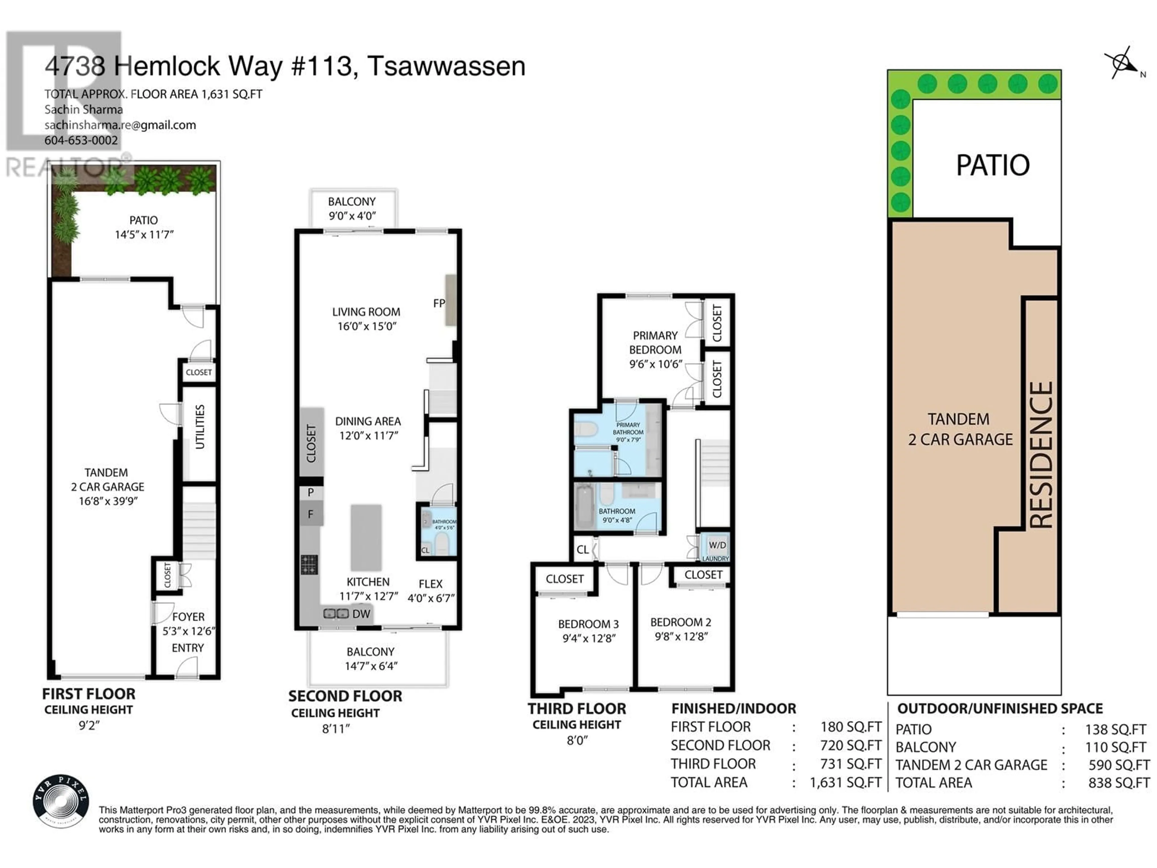 Floor plan for 113 4738 HEMLOCK WAY, Tsawwassen British Columbia V4M0E3