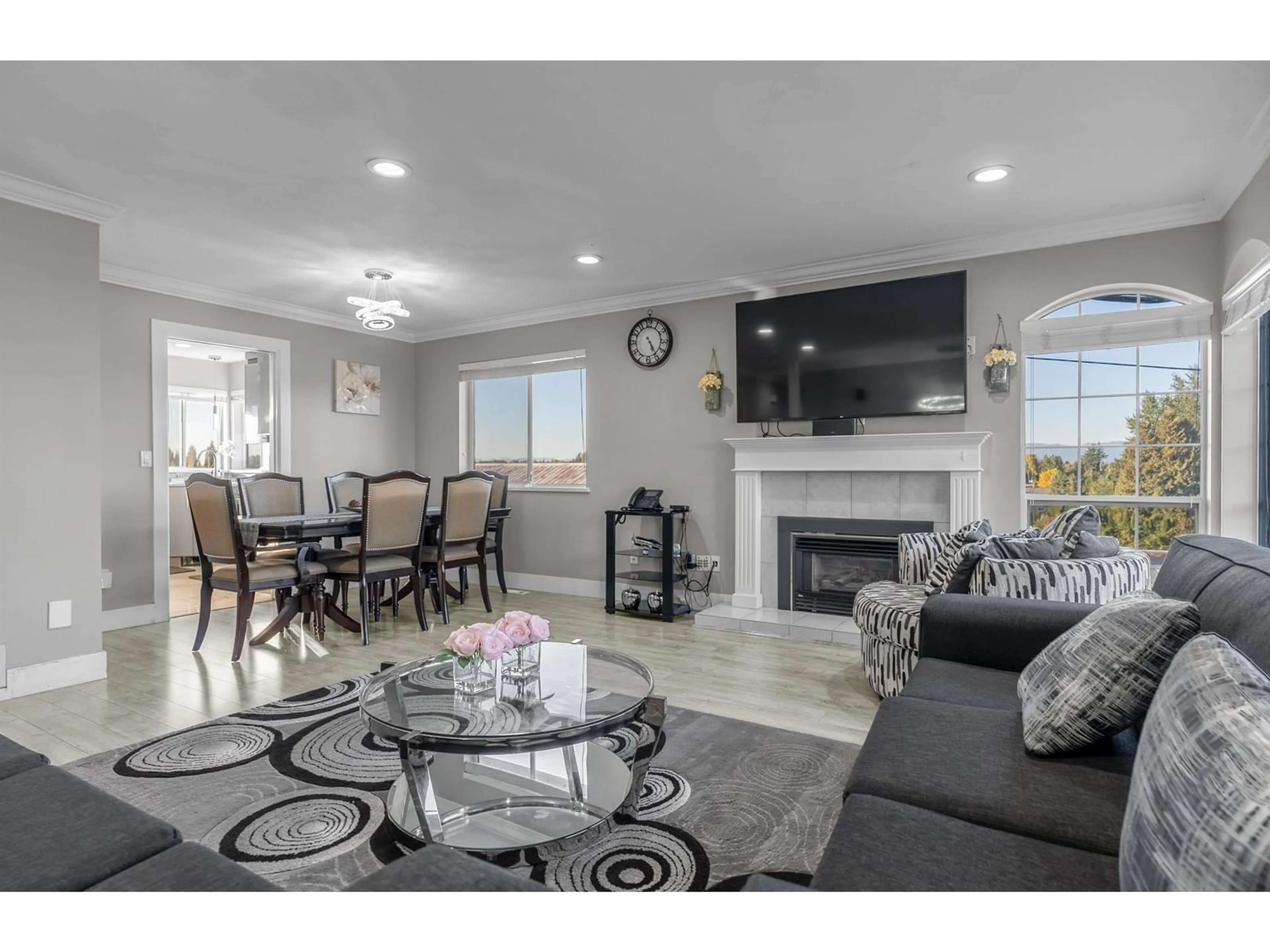 Living room, wood floors for 3155 BRADNER ROAD, Abbotsford British Columbia V4X1L3