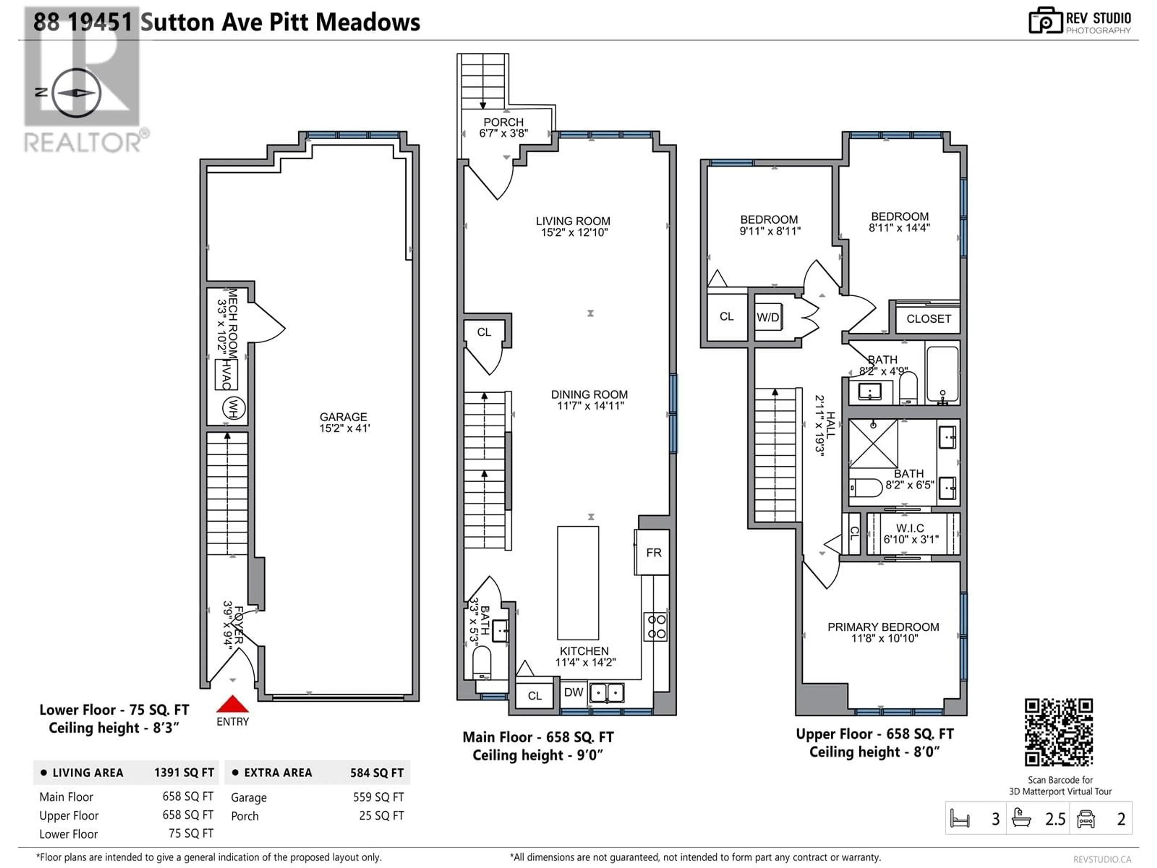 Floor plan for 88 19451 SUTTON AVENUE, Pitt Meadows British Columbia V3Y0G6