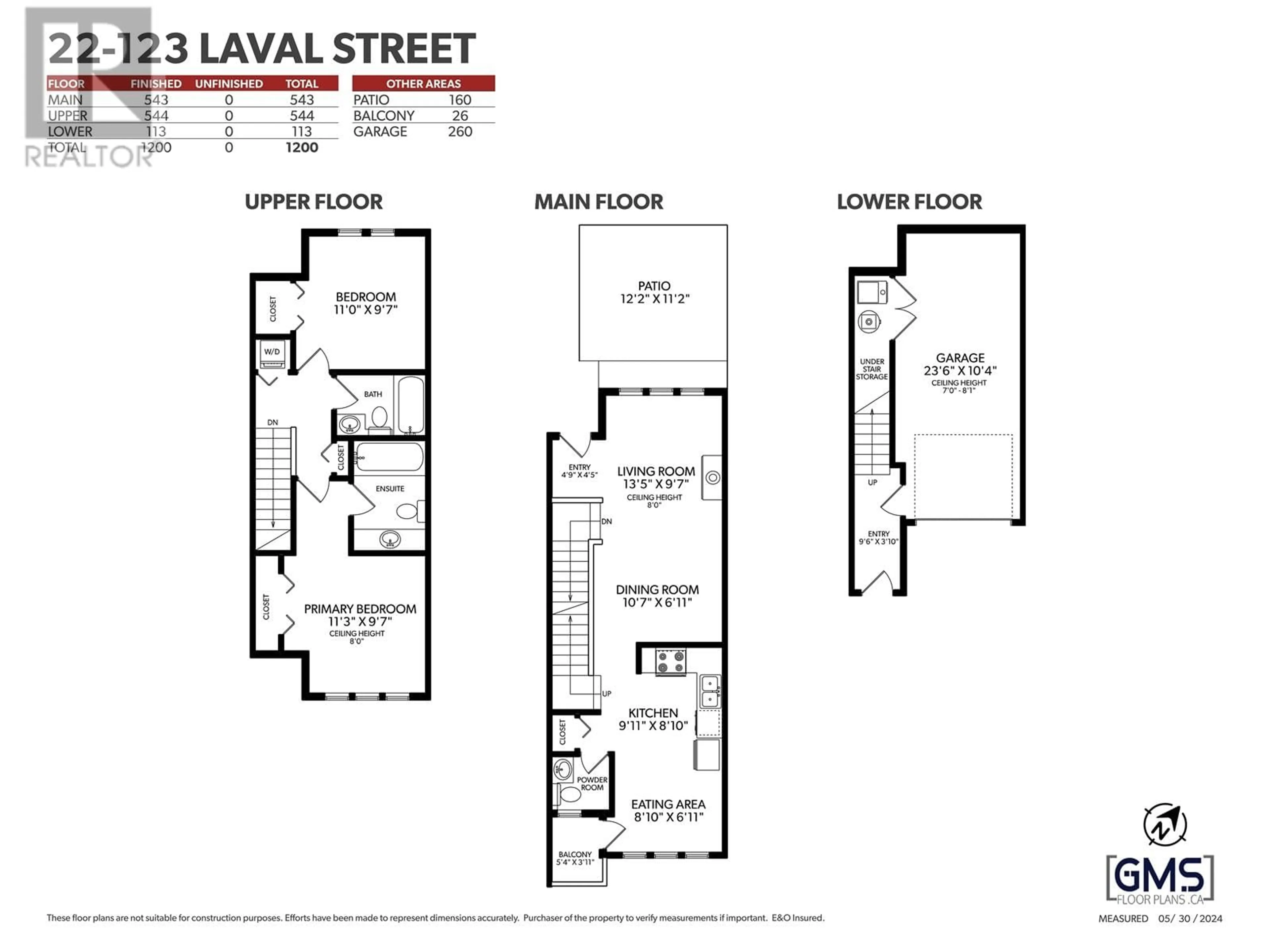 Floor plan for 22 123 LAVAL STREET, Coquitlam British Columbia V3K4W1