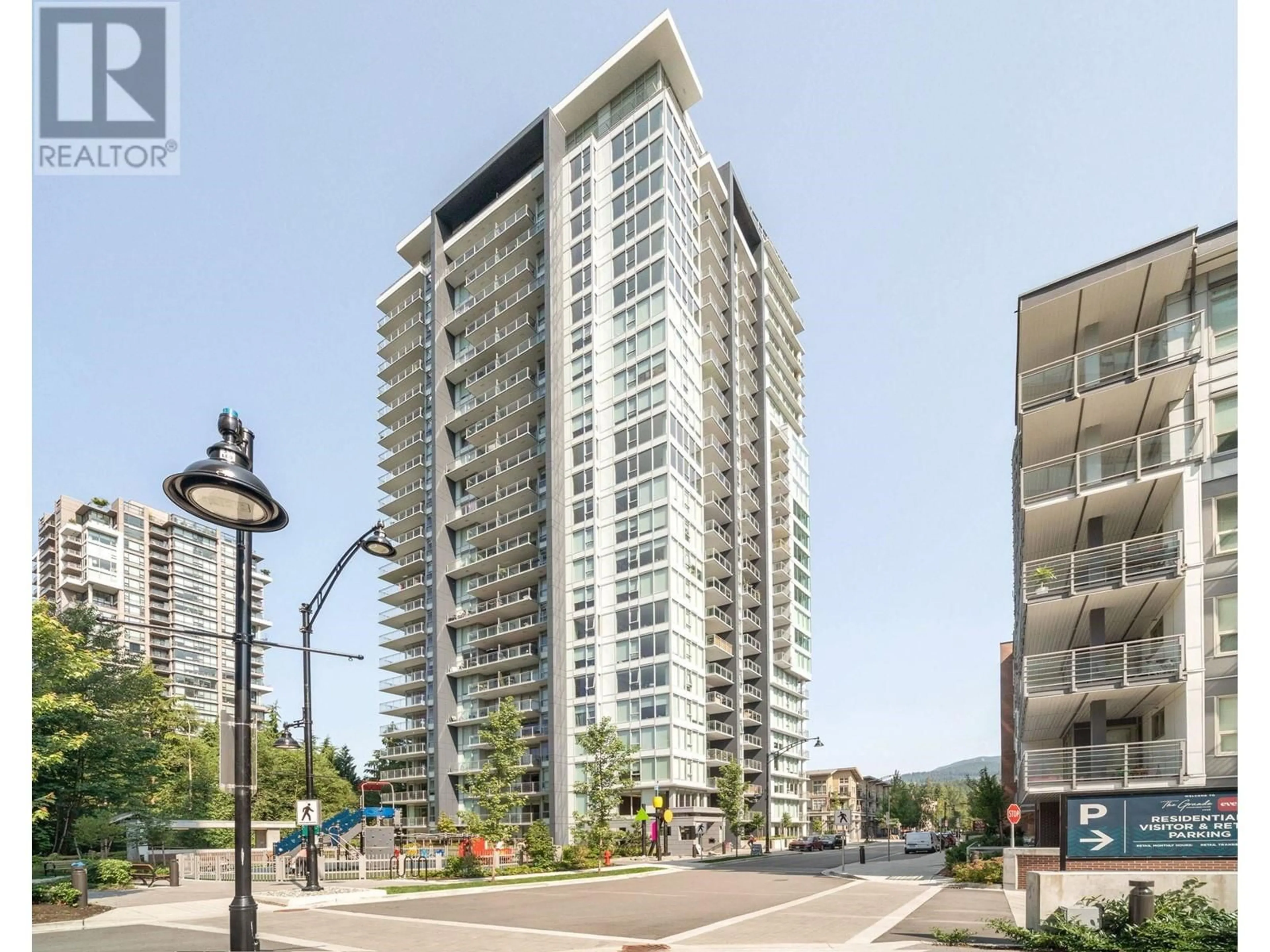 A pic from exterior of the house or condo, the street view for 1404 305 MORRISSEY ROAD, Port Moody British Columbia V3H0M3