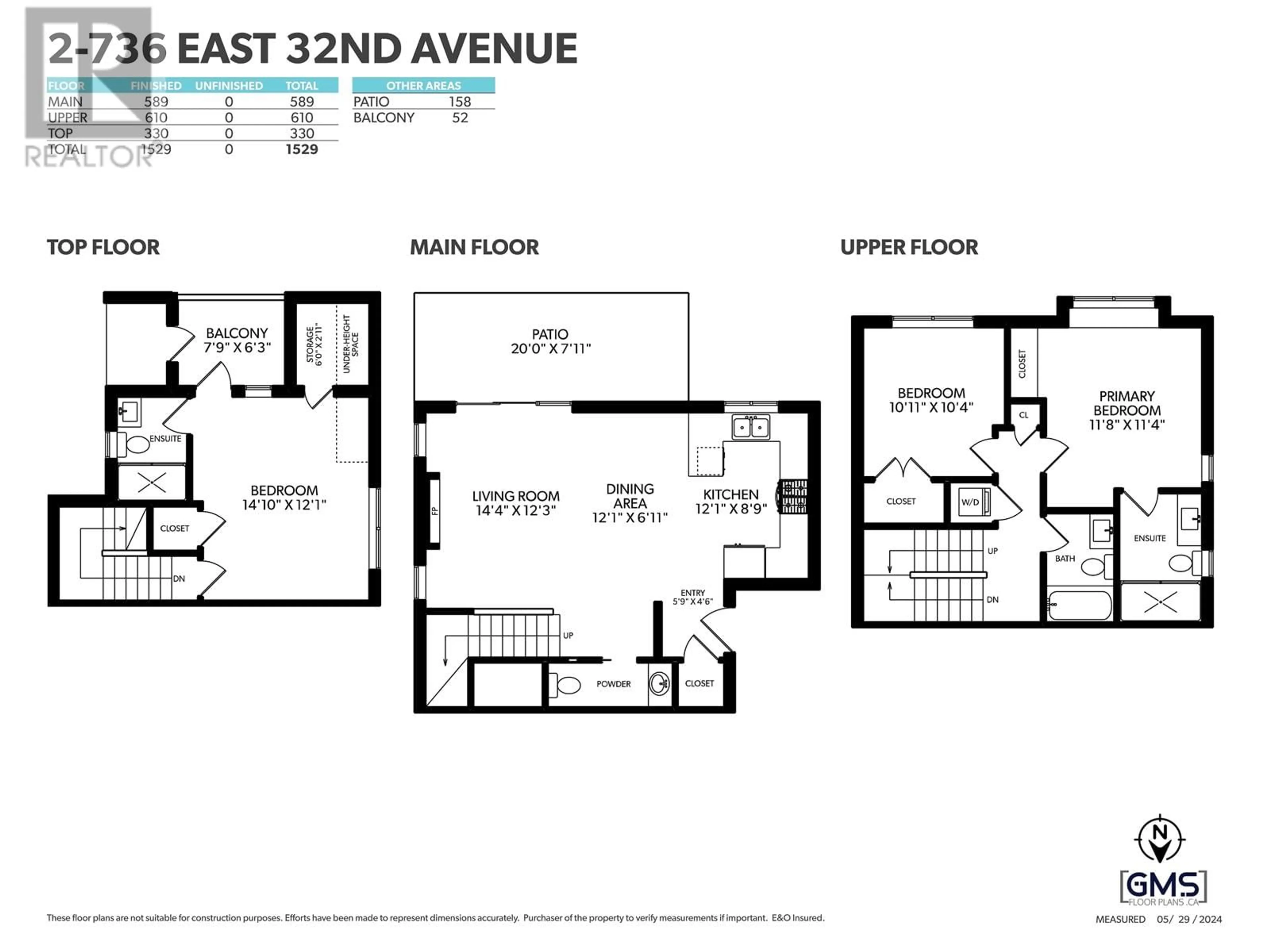 Floor plan for 2 736 E 32ND AVENUE, Vancouver British Columbia V5V2Y6