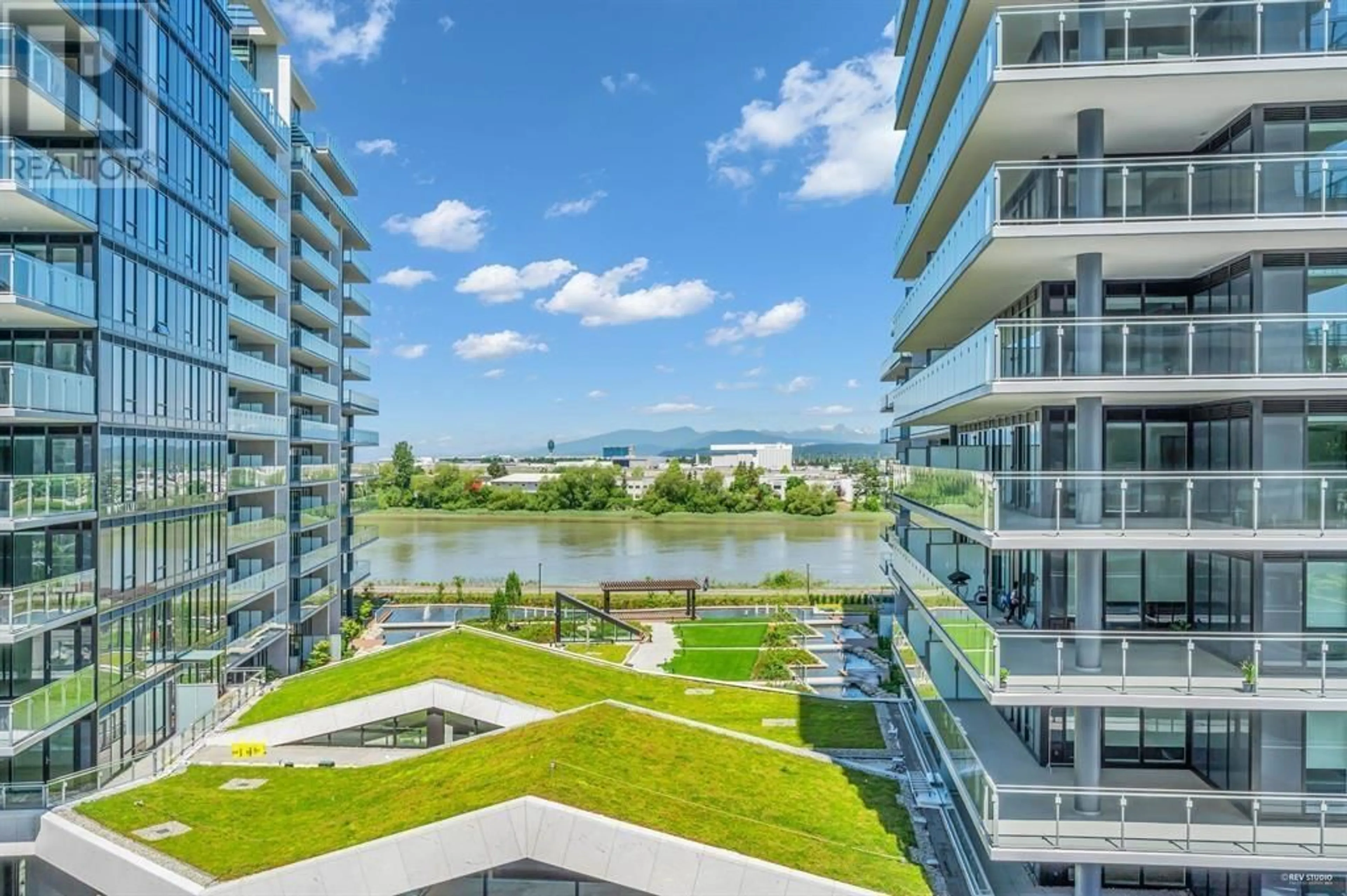 A pic from exterior of the house or condo, the view of lake or river for 801 6855 PEARSON WAY, Richmond British Columbia V7C0E9