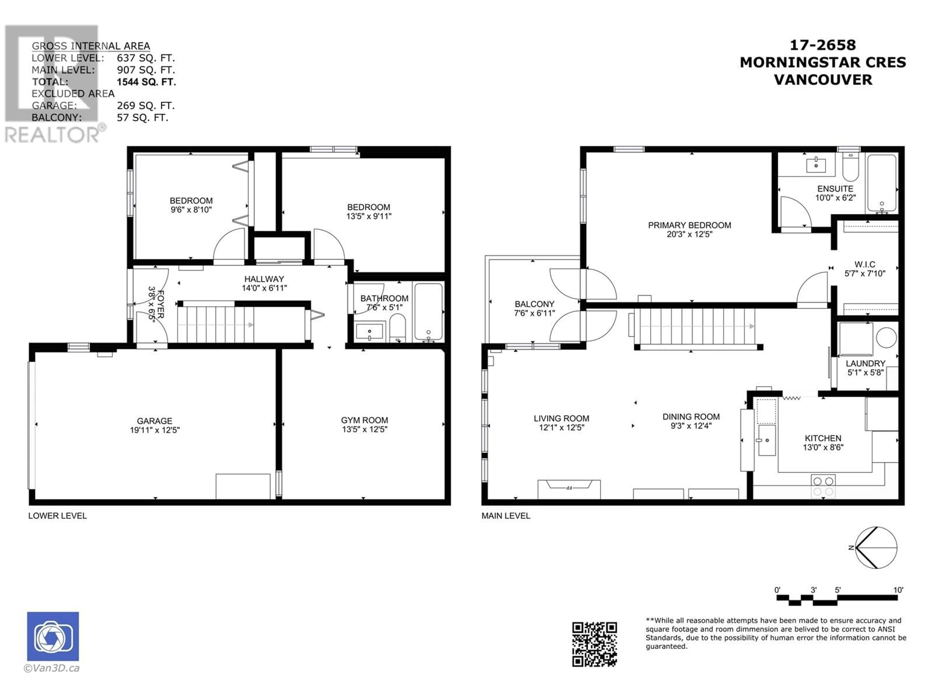 Floor plan for 17 2658 MORNINGSTAR CRESCENT, Vancouver British Columbia V5S4P4