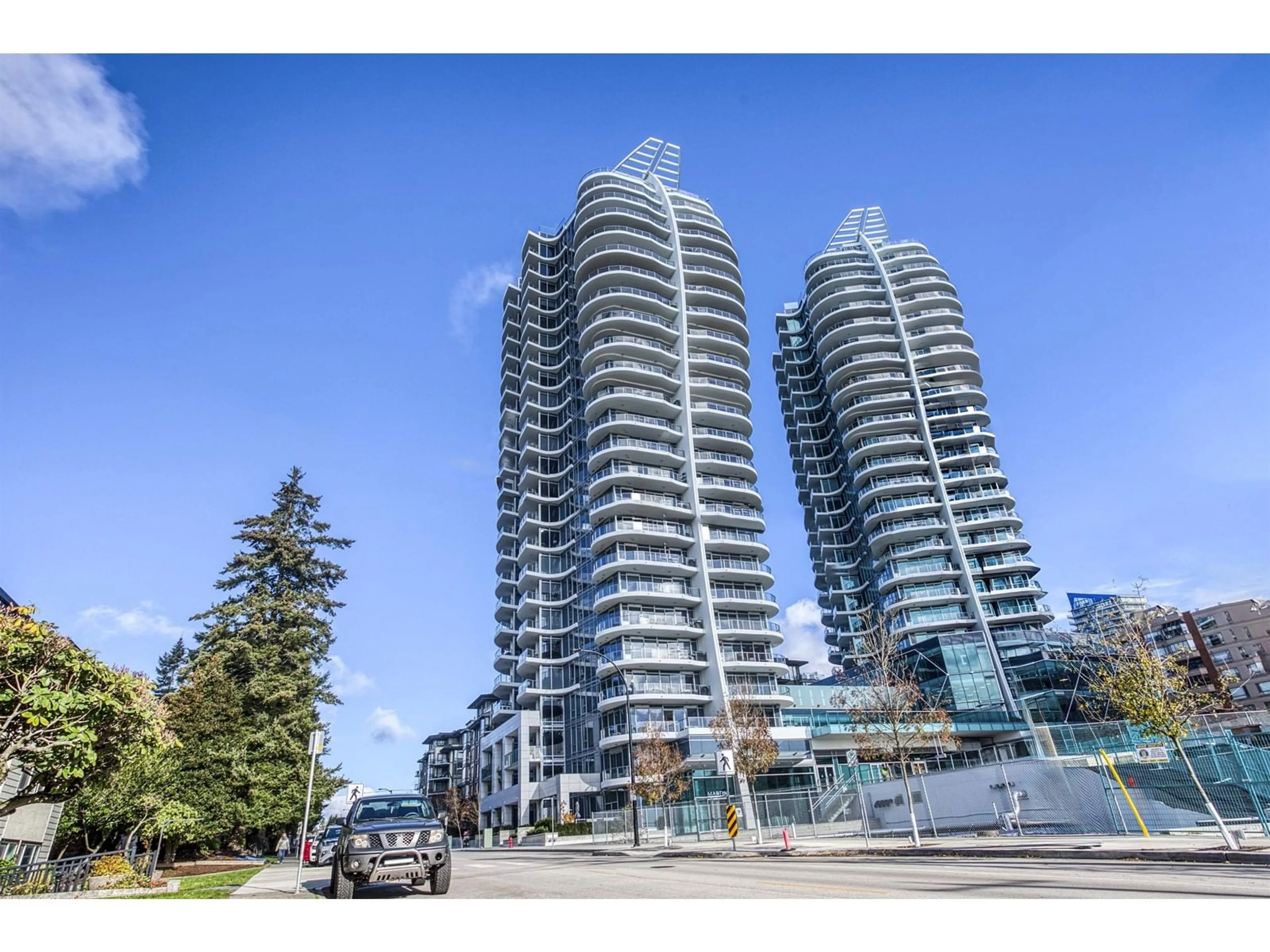 A pic from exterior of the house or condo, the street view for 1902 1500 MARTIN STREET, White Rock British Columbia V4B0C2