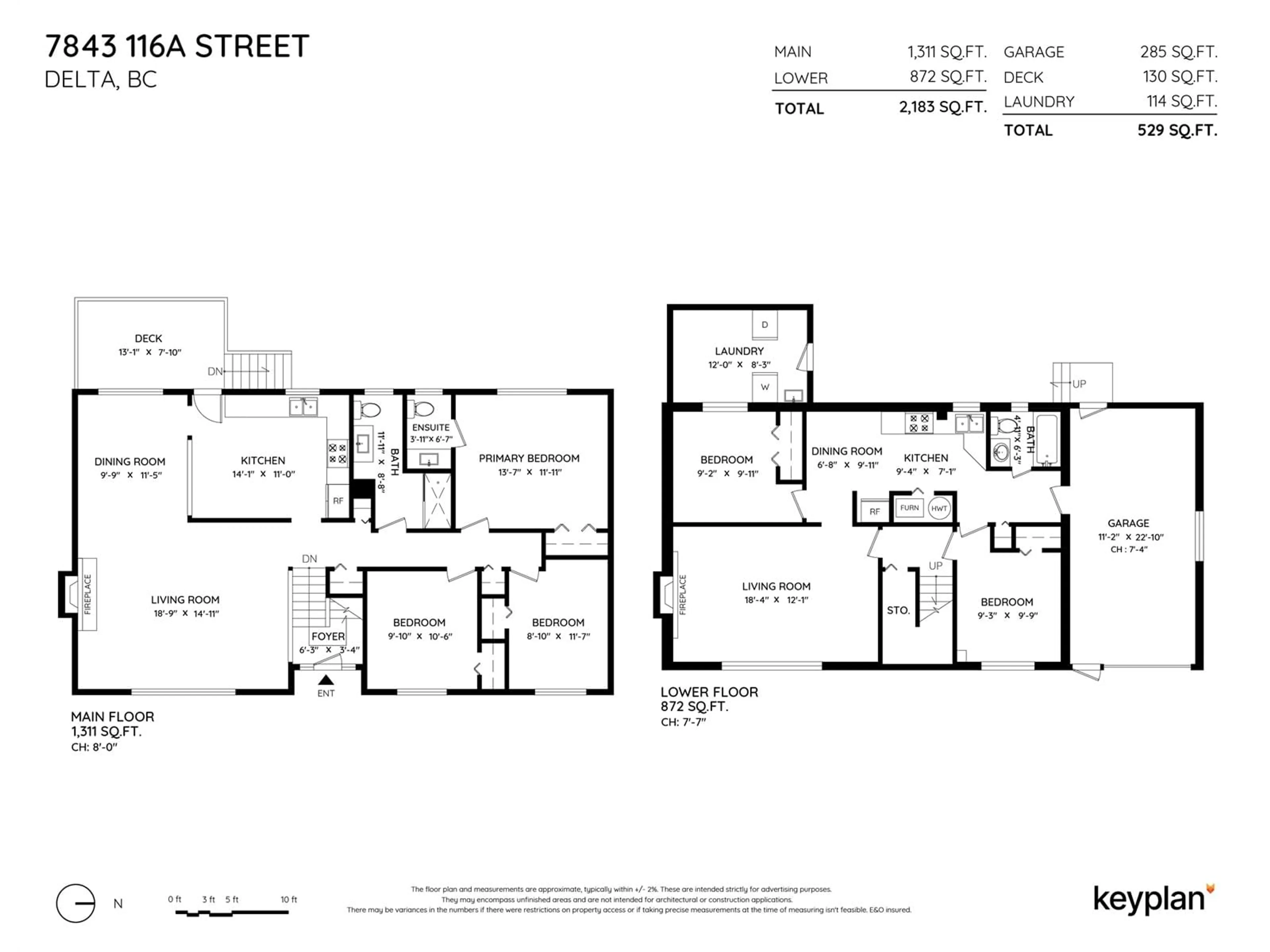 Floor plan for 7843 116A STREET, Delta British Columbia V4C5Y5