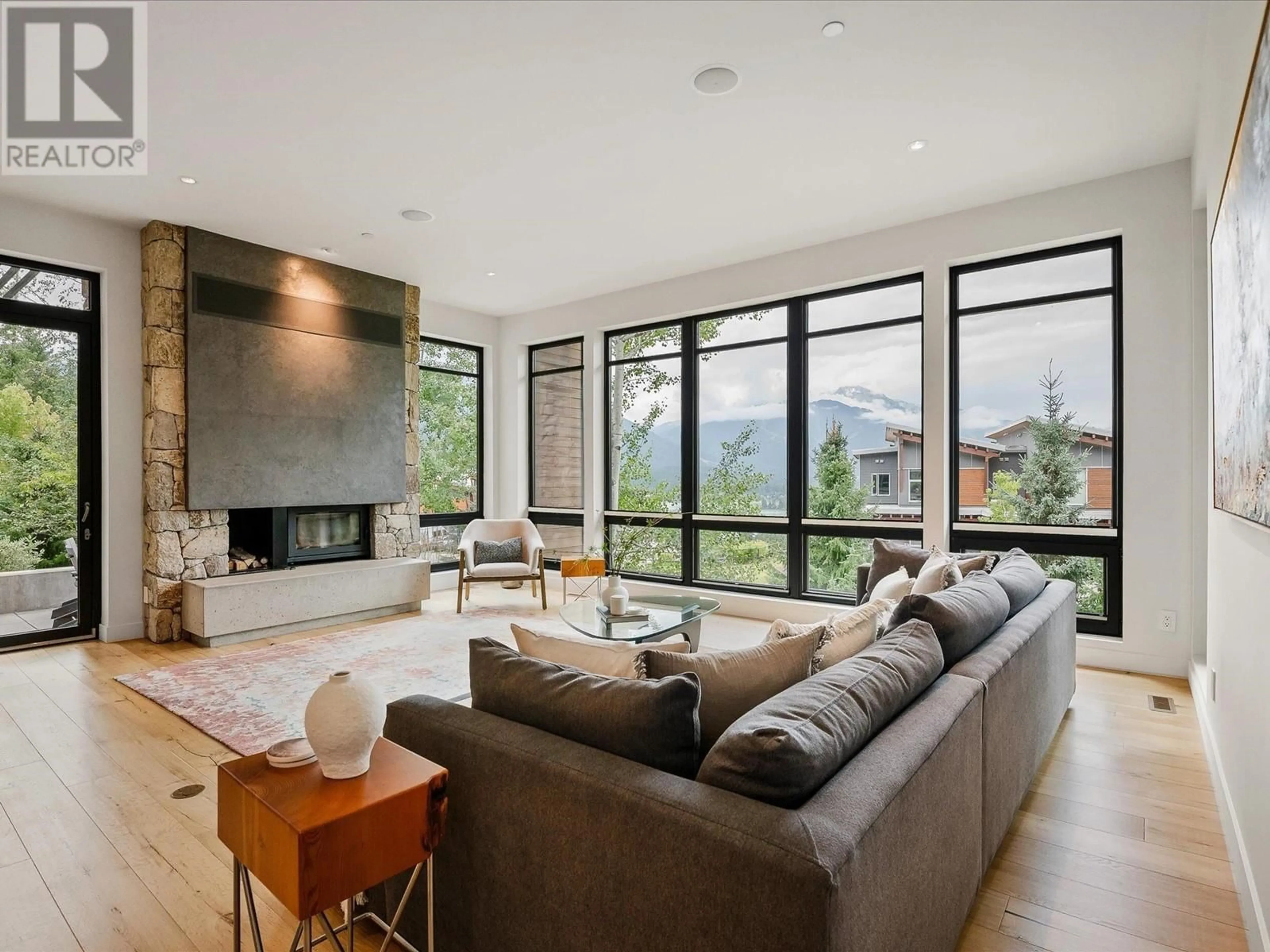 Living room, wood floors for 8501 ASHLEIGH MCIVOR DRIVE, Whistler British Columbia V8L1L9