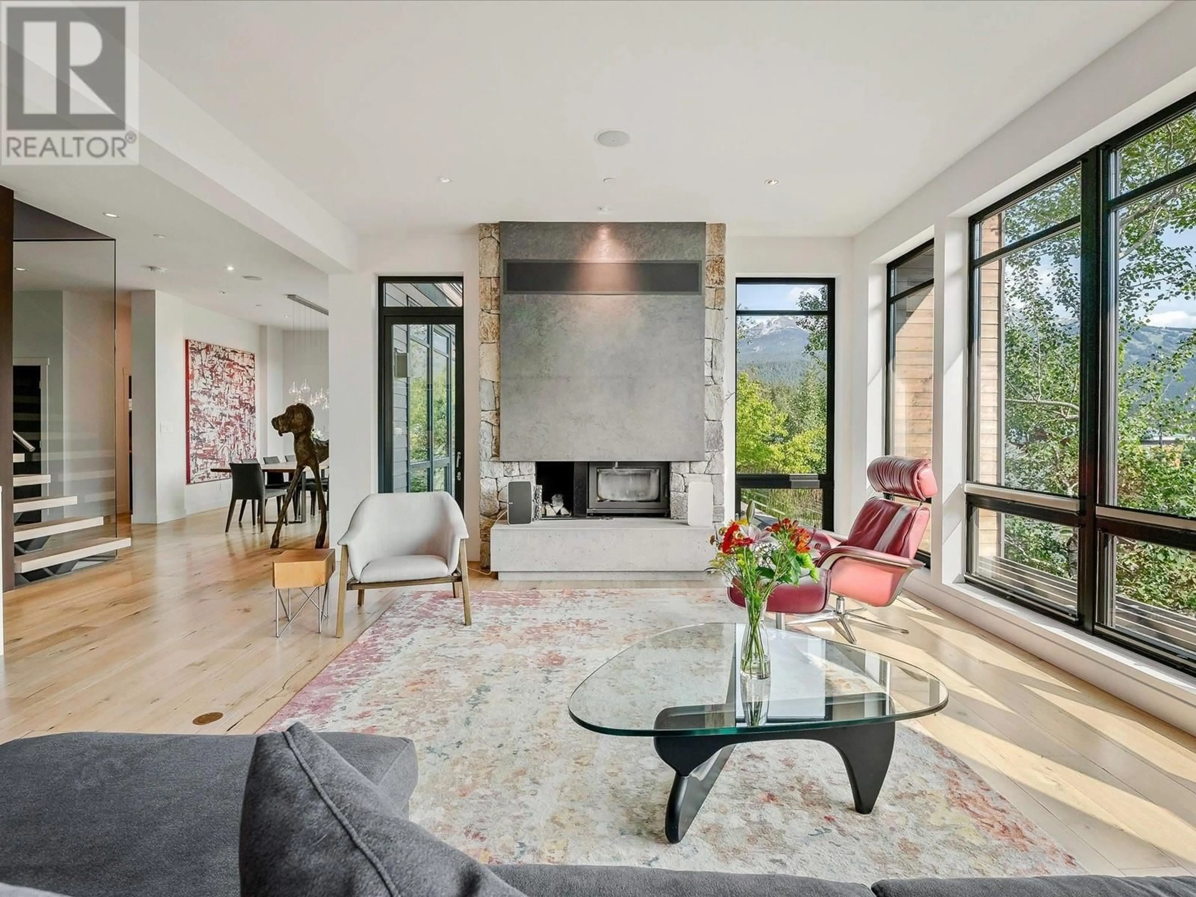 Living room, wood floors for 8501 ASHLEIGH MCIVOR DRIVE, Whistler British Columbia V8L1L9