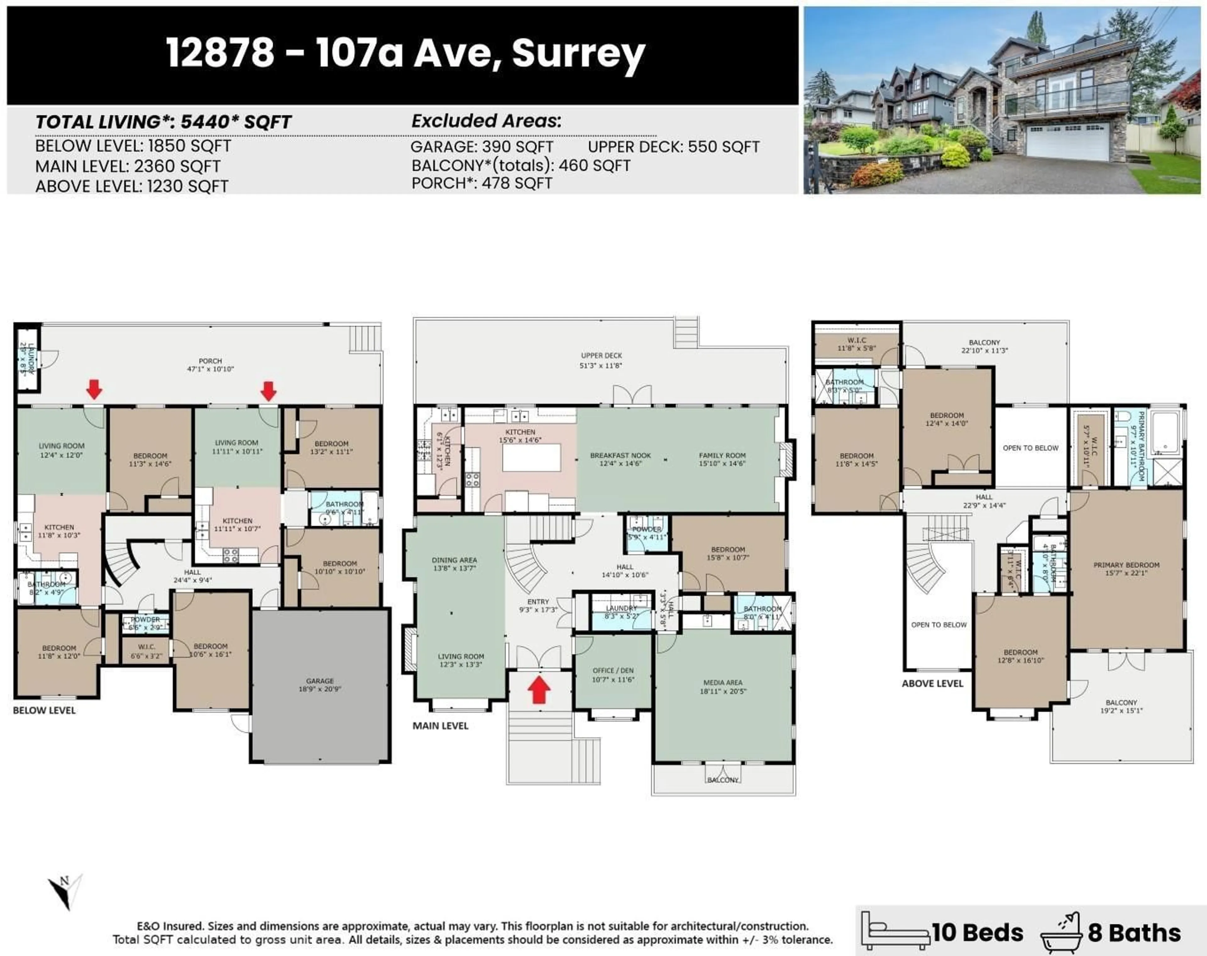 Floor plan for 12878 107A AVENUE, Surrey British Columbia V3T2G5