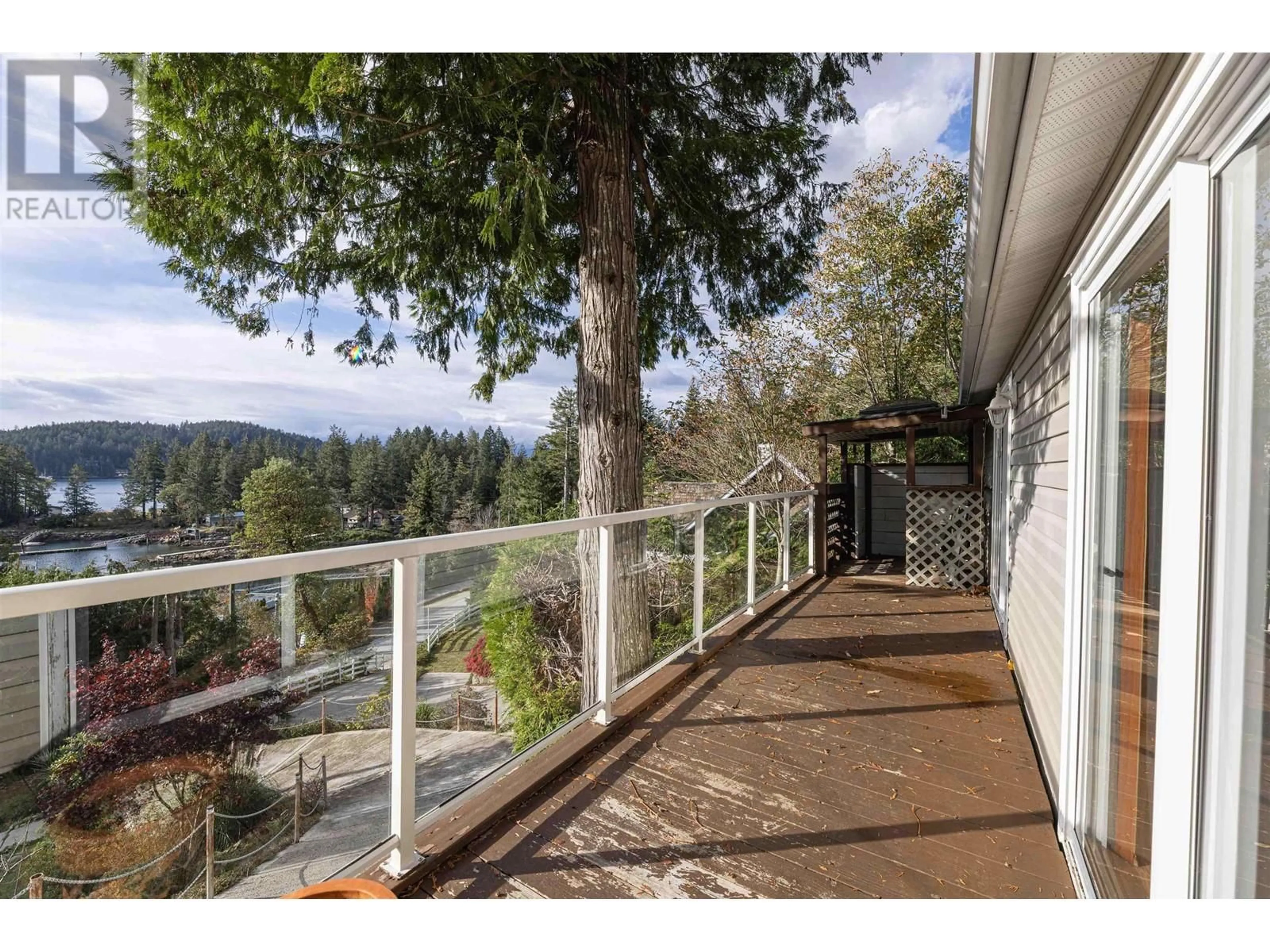 Patio, the fenced backyard for 4799 SINCLAIR BAY ROAD, Garden Bay British Columbia V0N1S1