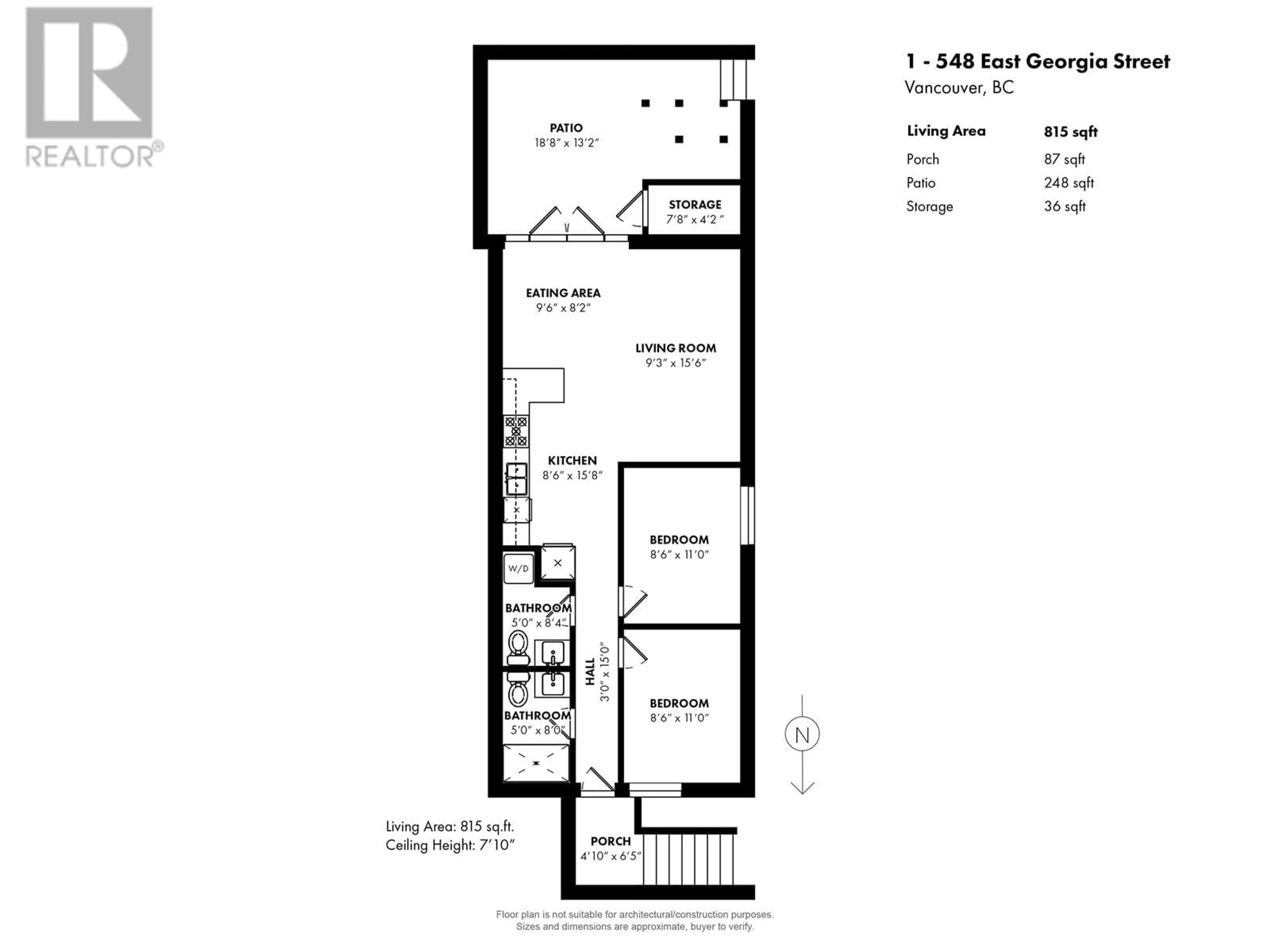 Floor plan for 1 548 E GEORGIA STREET, Vancouver British Columbia V6A1Z9