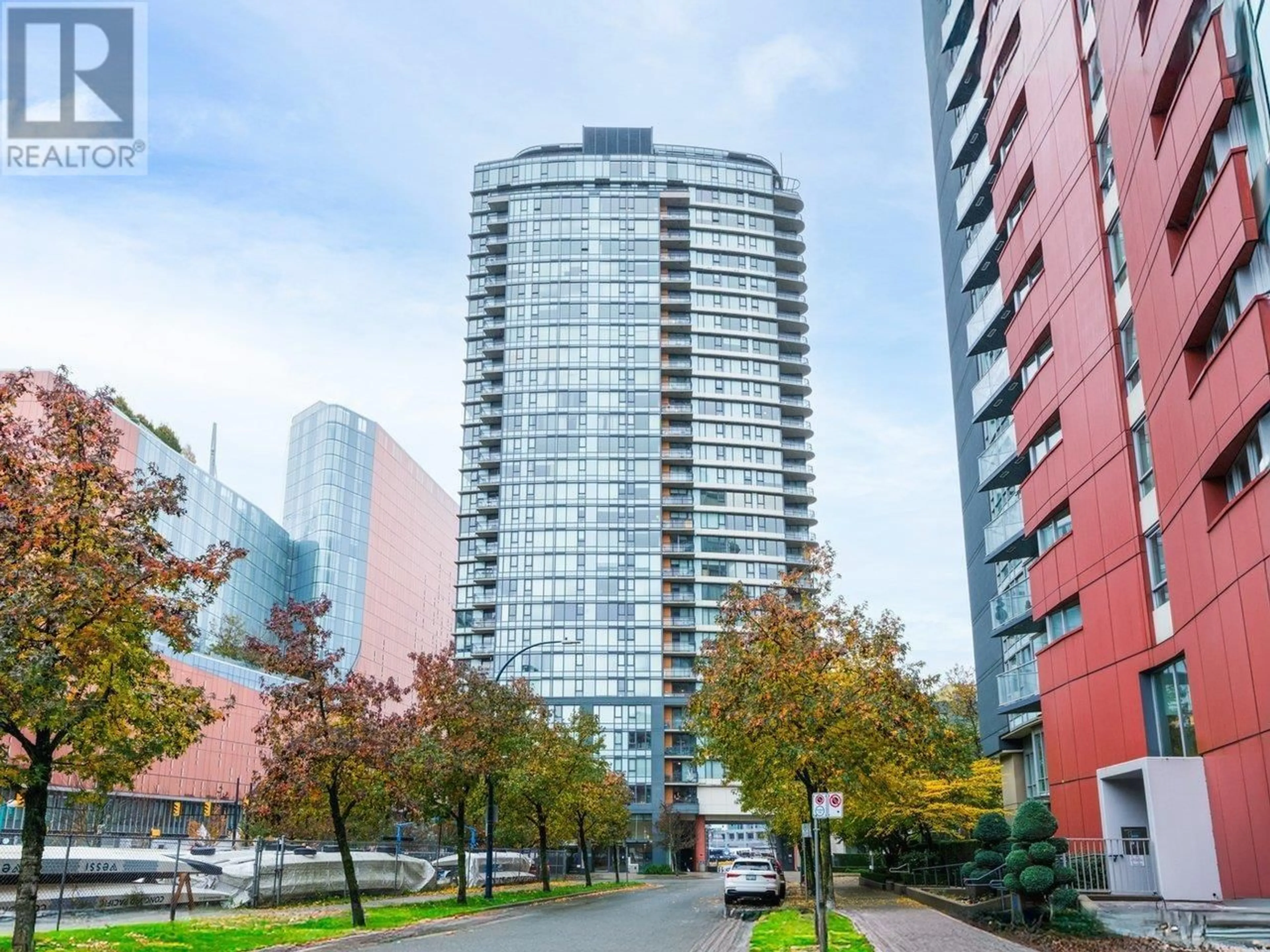 A pic from exterior of the house or condo, the view of city buildings for 3101 33 SMITHE STREET, Vancouver British Columbia V6B0B5