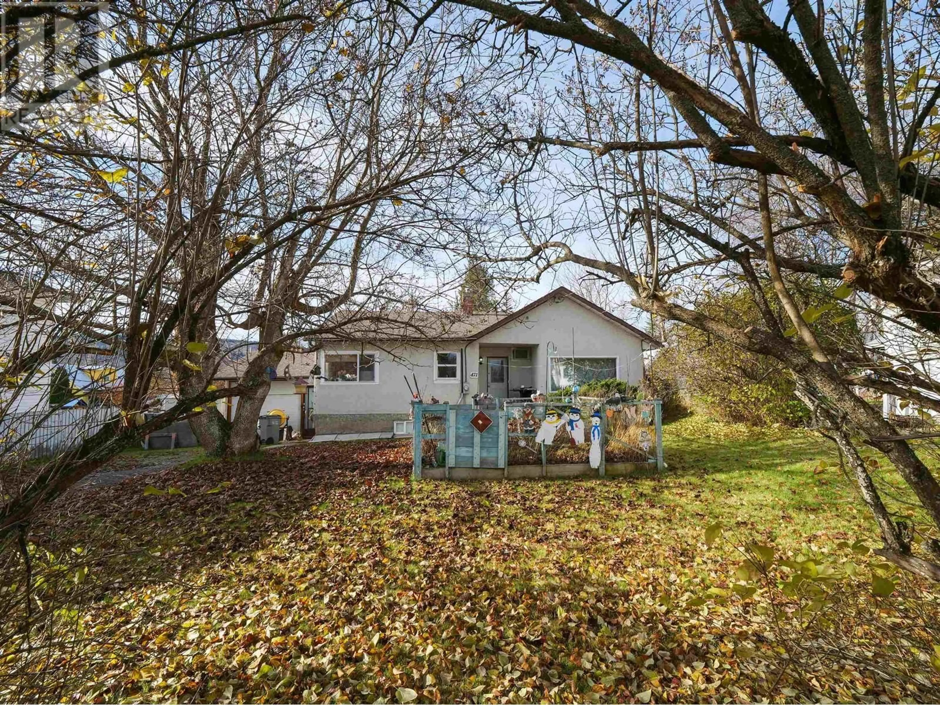 Frontside or backside of a home, the fenced backyard for 471 BAKER DRIVE, Quesnel British Columbia V2J1V2