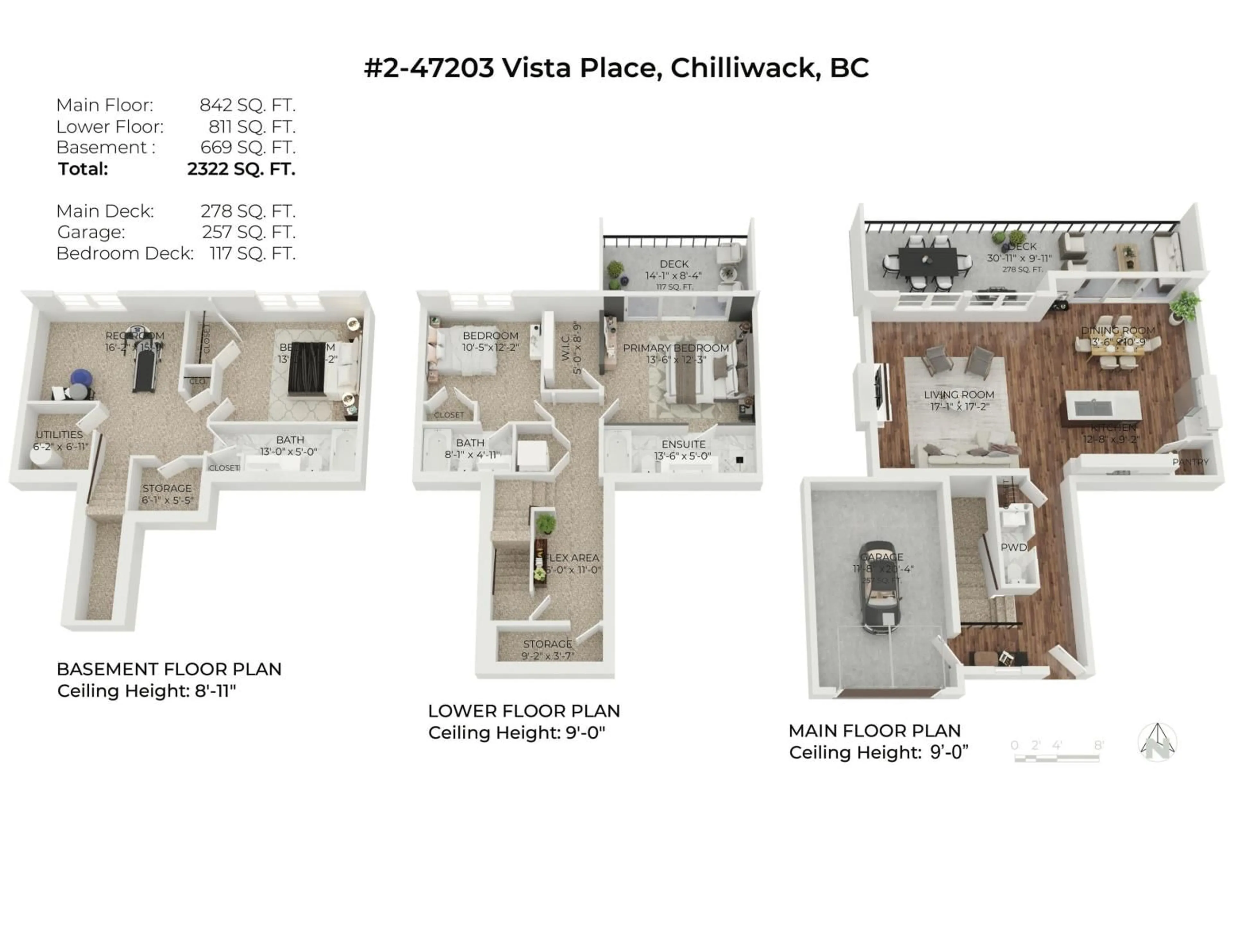 Floor plan for 2 47203 VISTA PLACE, Chilliwack British Columbia V2R0R9